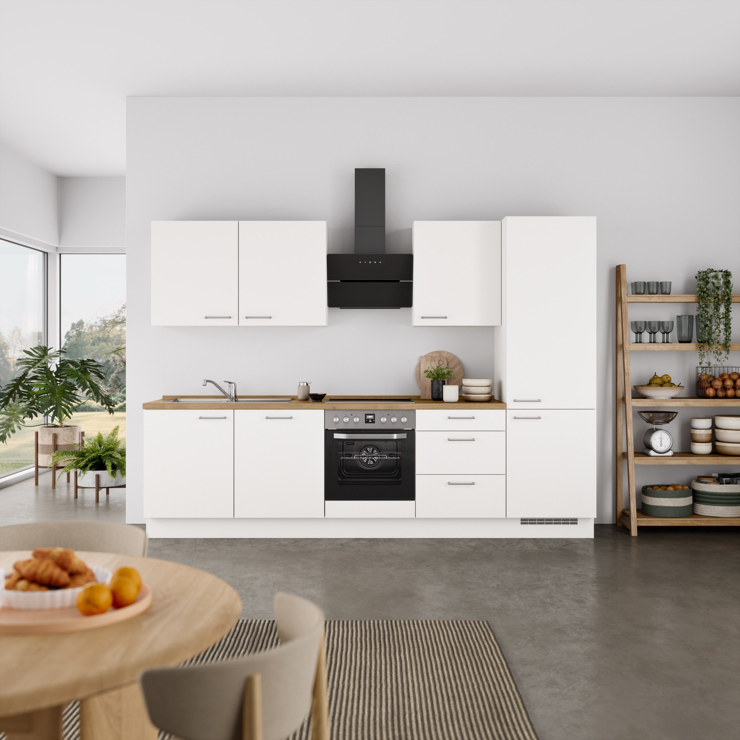 nobilia Küchenzeile ""Laser II", Ausrichtung wählbar, Breite 300 cm" vormon günstig online kaufen