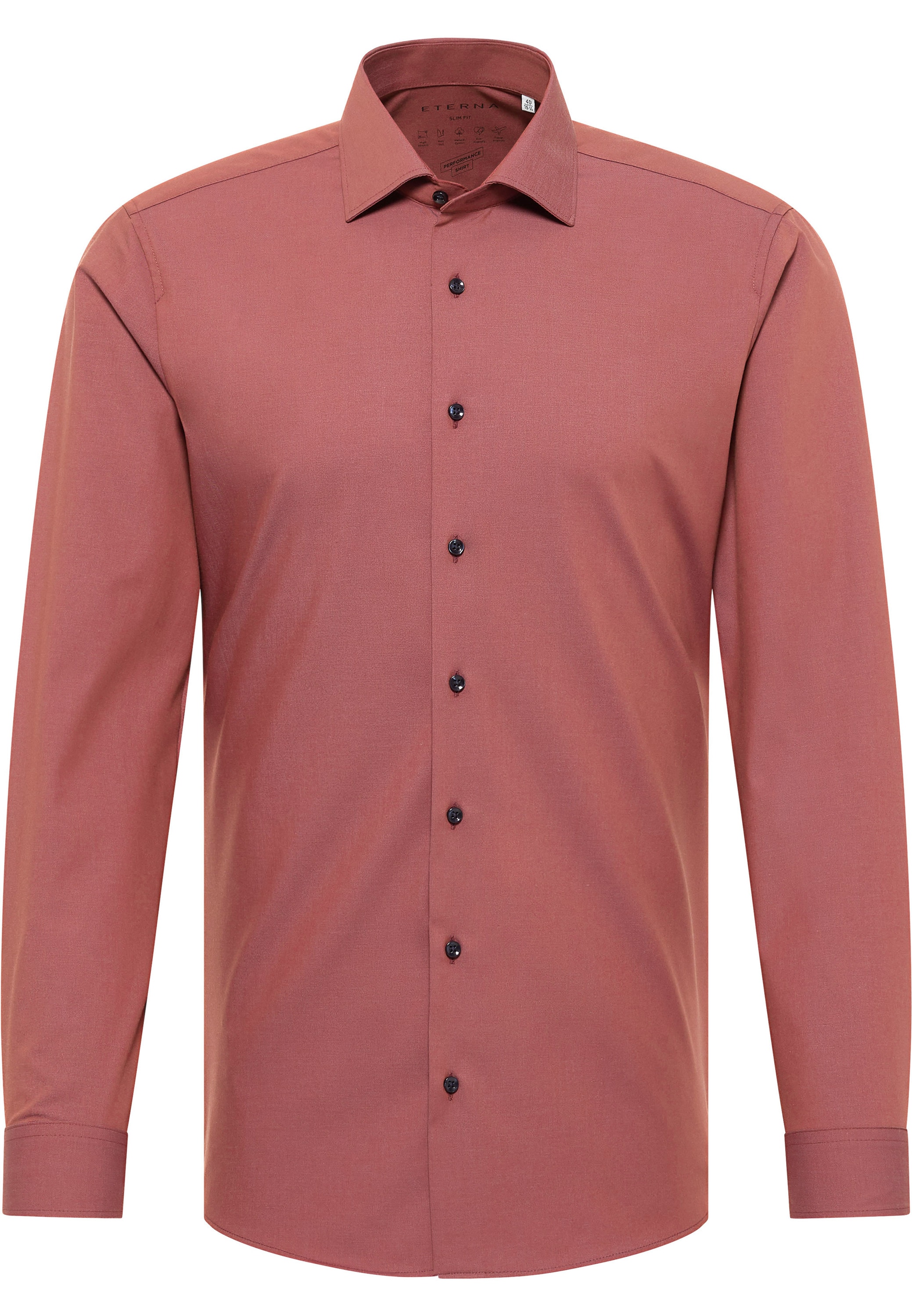 Eterna Langarmhemd »SLIM FIT«, NON IRON (bügelfrei)
