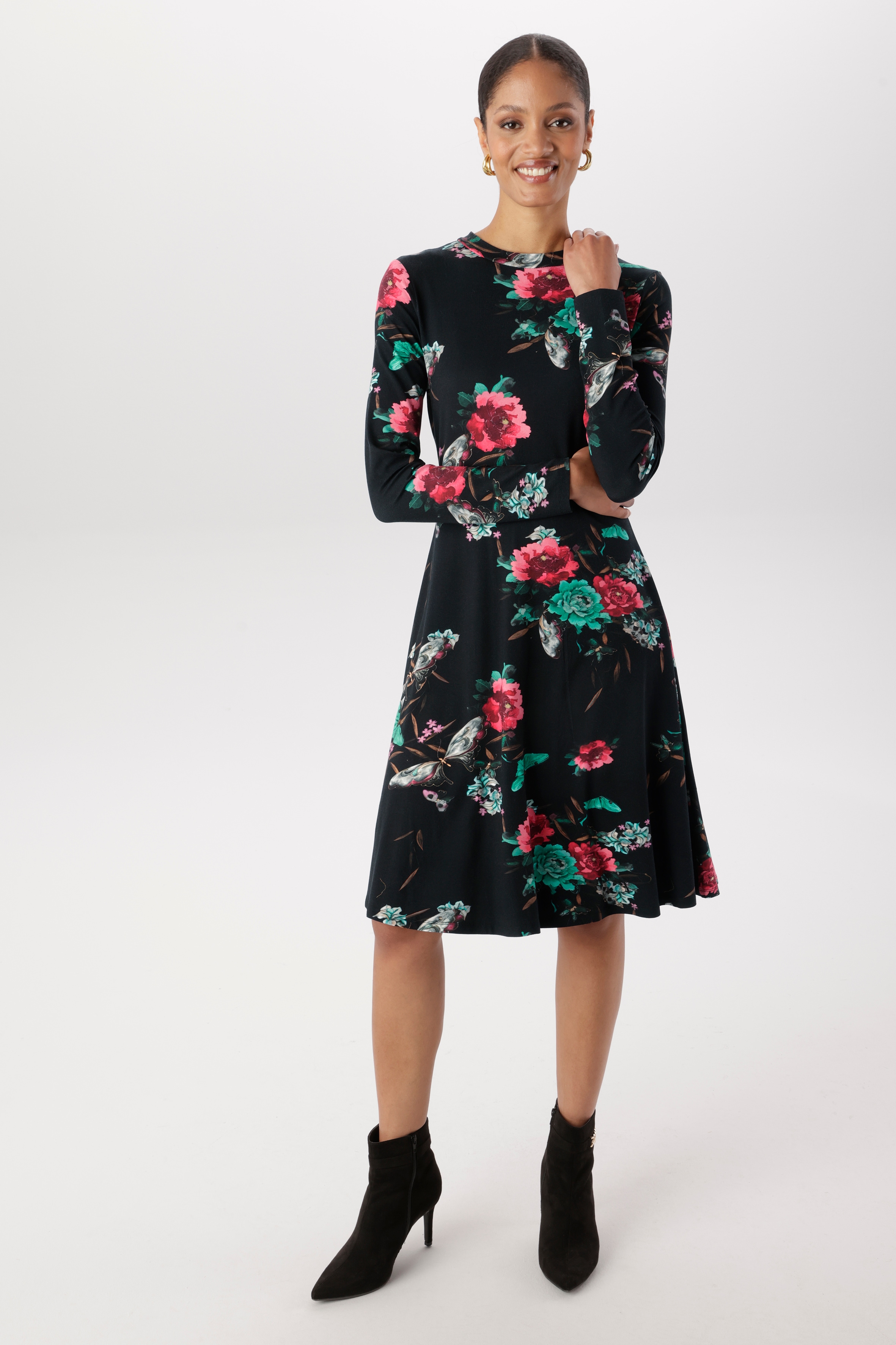 Aniston SELECTED Jerseykleid in leichter A-Linien-Form - NEUE KOLLEKTION
