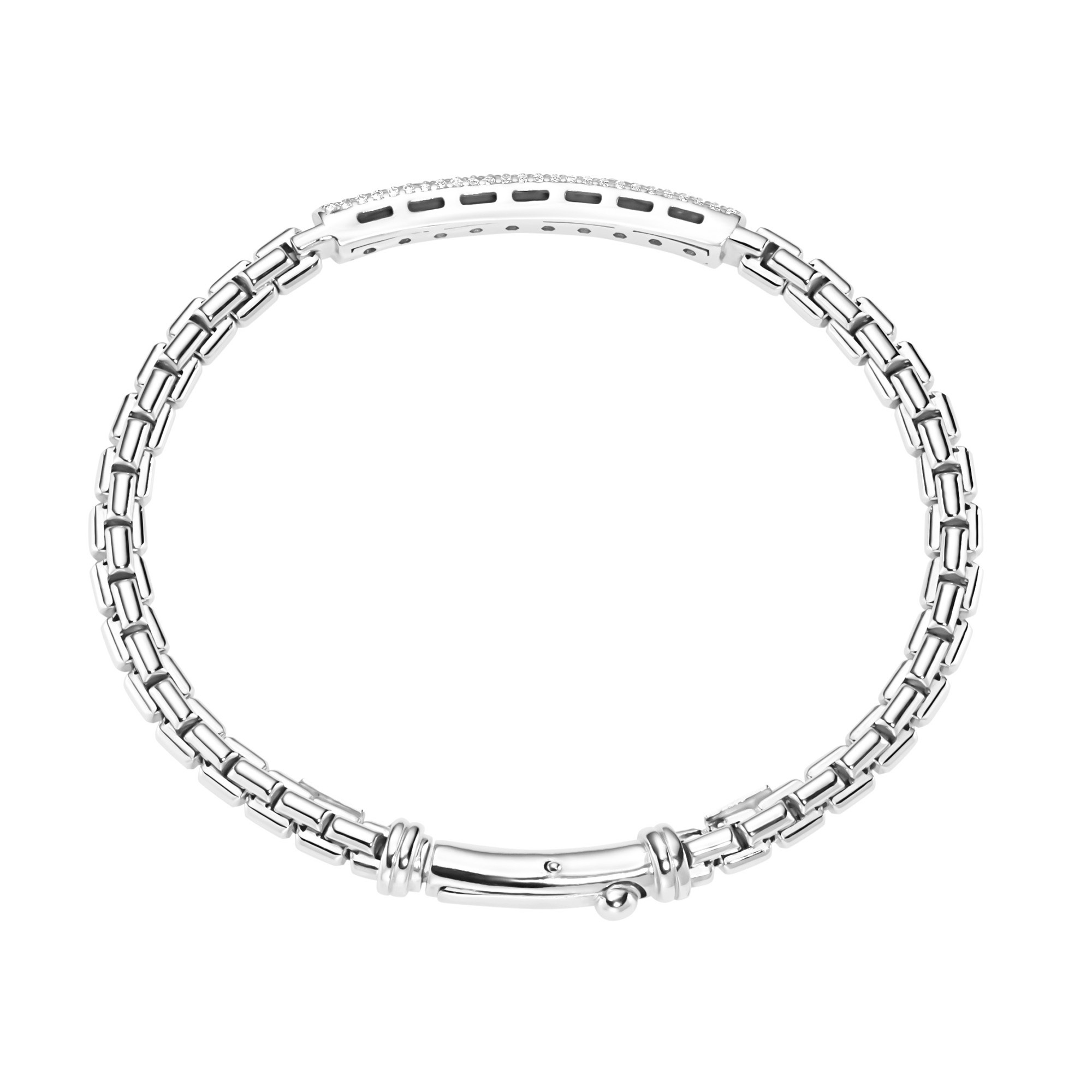 GIORGIO MARTELLO MILANO Armspange »in Kettenoptik, mit weißen Zirkonia, Silber 925«