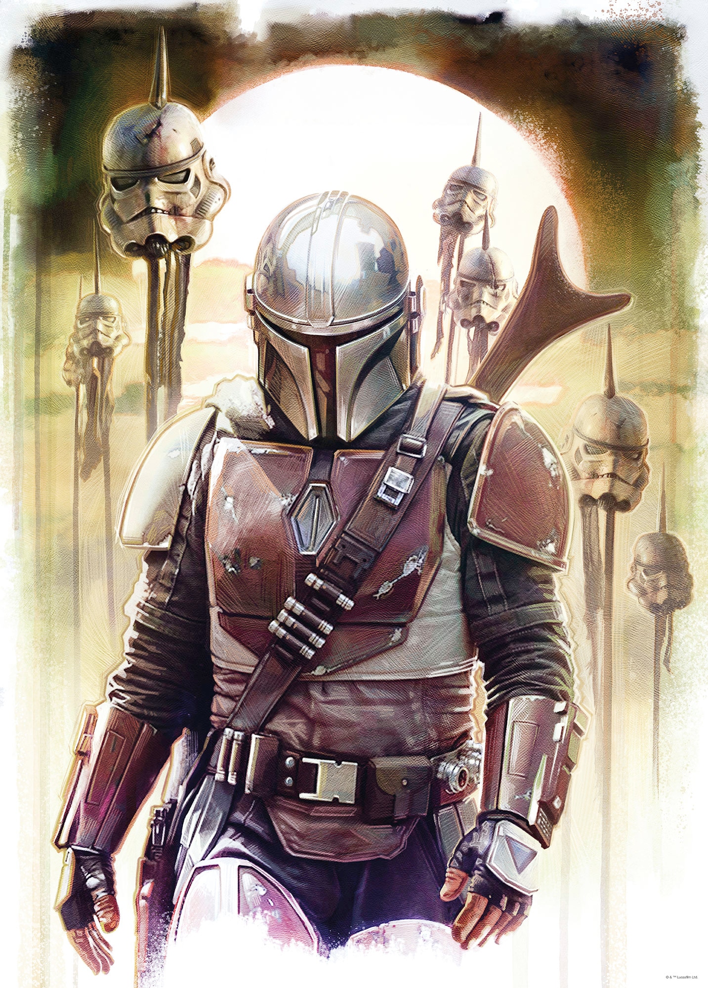 Komar Wandbild "Mandalorian Impaler", Disney-Star Wars, (1 St.), Kinderzimm günstig online kaufen