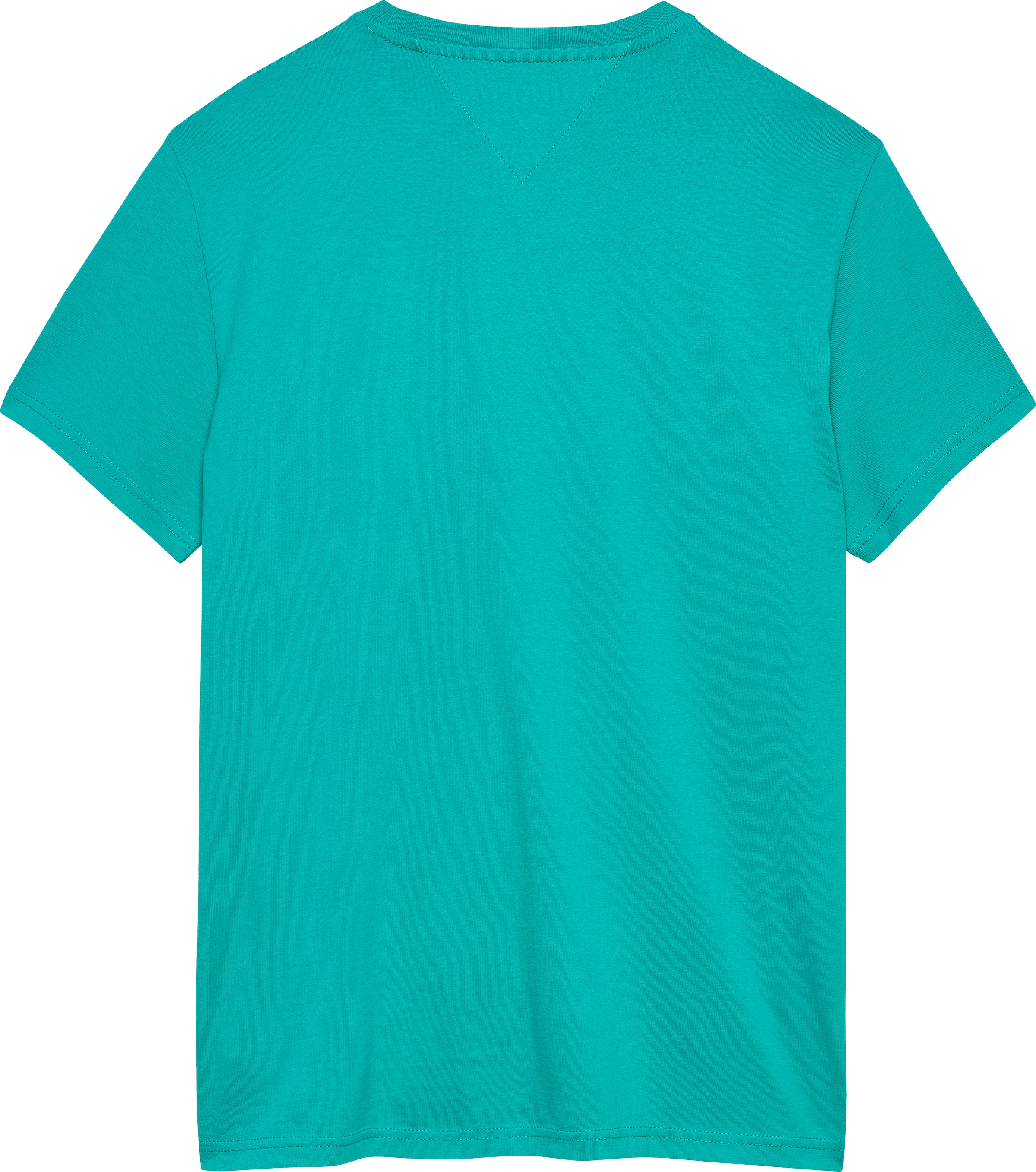 Tommy Jeans T-Shirt »TJM SLIM ESSENTIAL FLAG TEE EXT«, Mit Rundhalsausschnitt