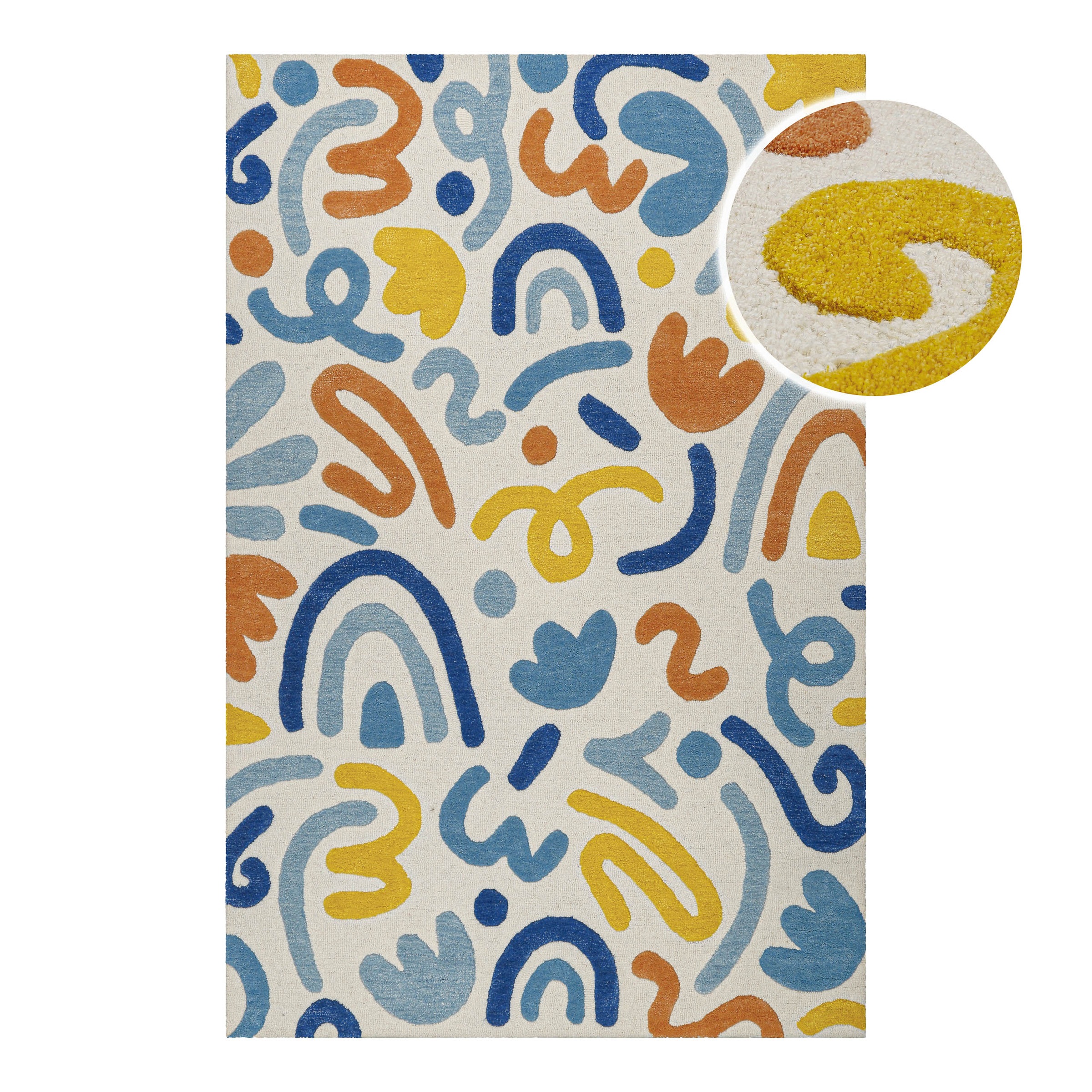 SMART KIDS Kinderteppich "Scribble" rechteckig 16 mm Höhe Kinderteppich, Ho günstig online kaufen