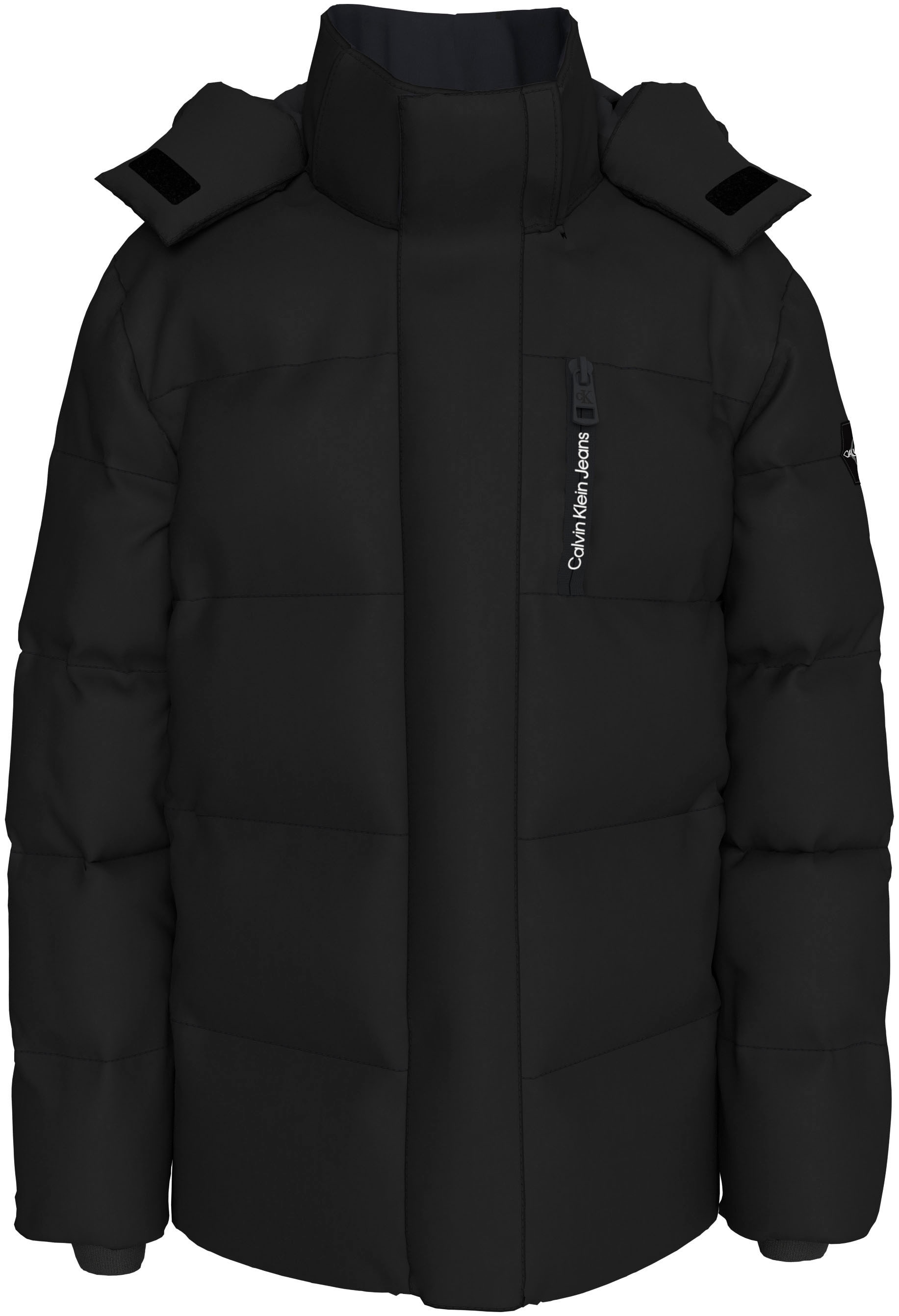 Calvin Klein Jeans Winterjacke »ESSENTIAL PUFFER JACKET«, mit Kapuze, für Kinder bis 16 Jahre und Calvin Klein Markenlabel