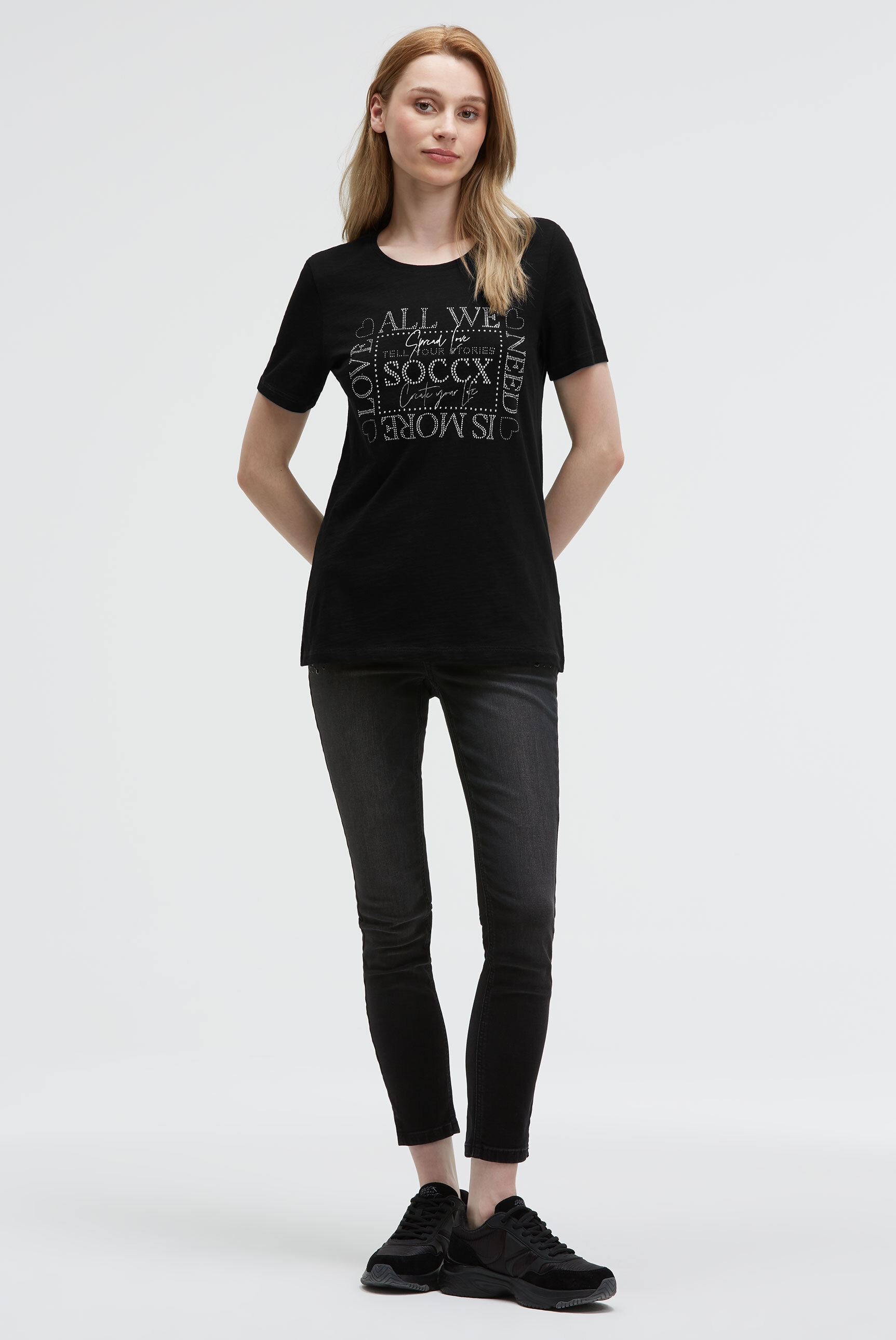 SOCCX Rundhalsshirt aus Baumwolle