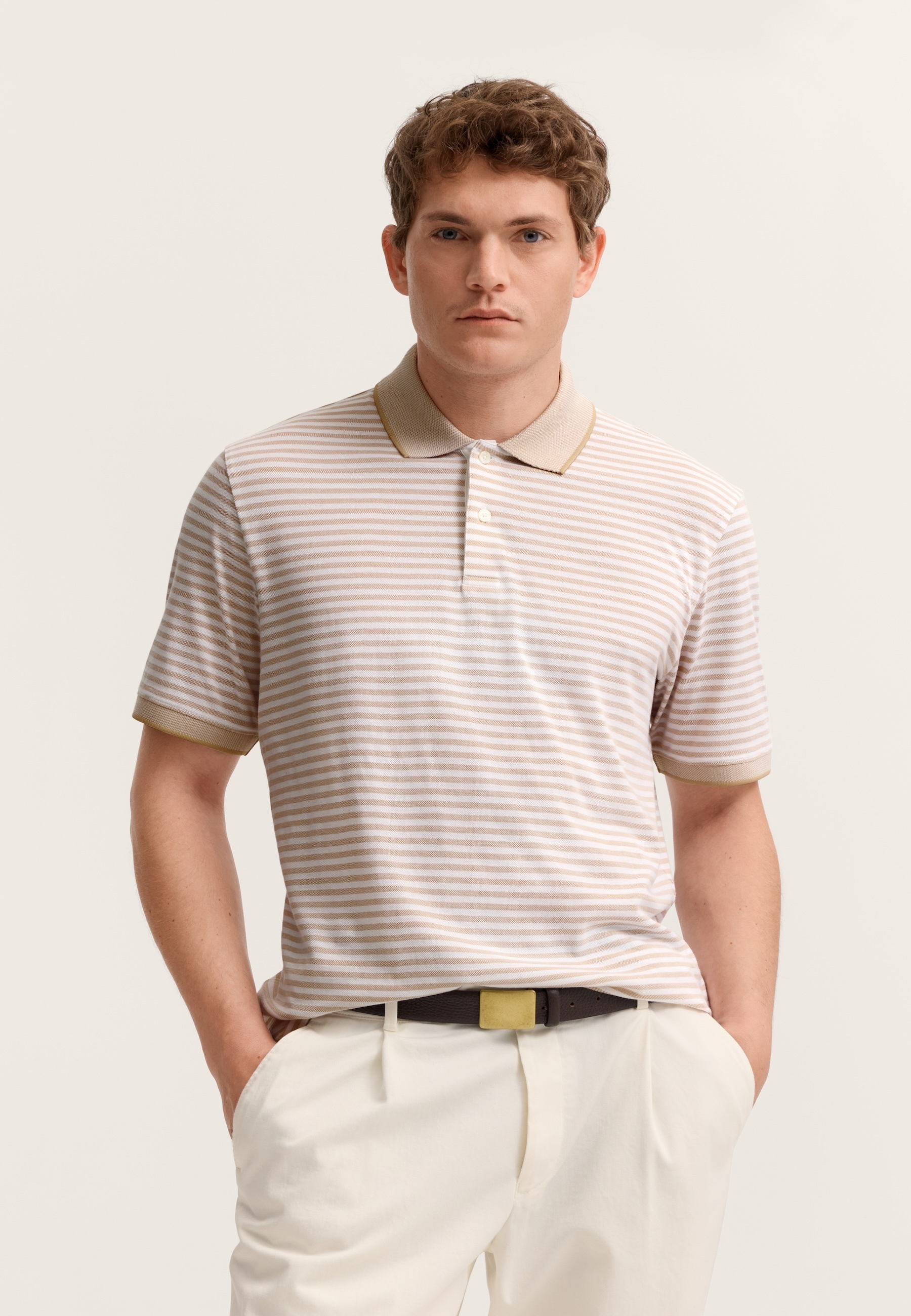 bugatti Poloshirt Modern Fit aus einem Baumwoll-Mix