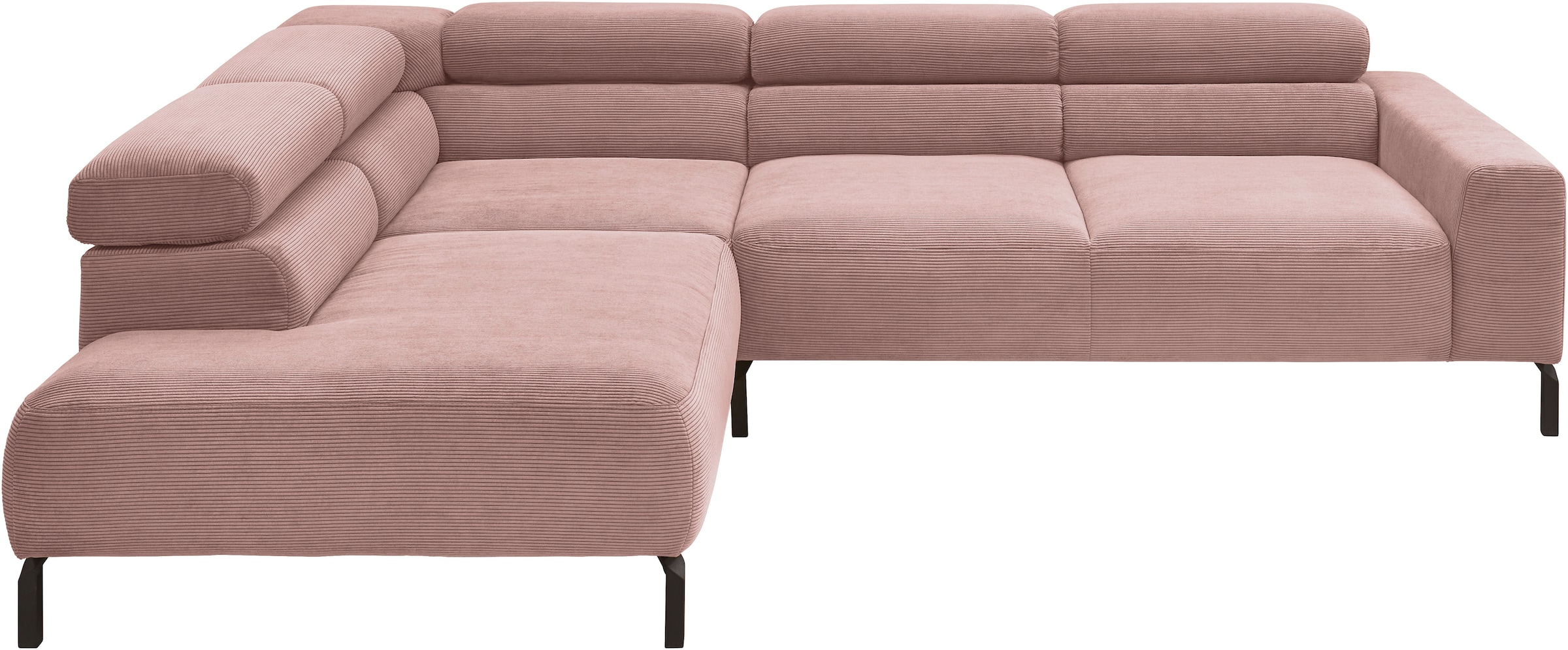 Home affaire Ecksofa "Antonelli, L-Form, inkl. Kopfteilverstellung, Breite günstig online kaufen