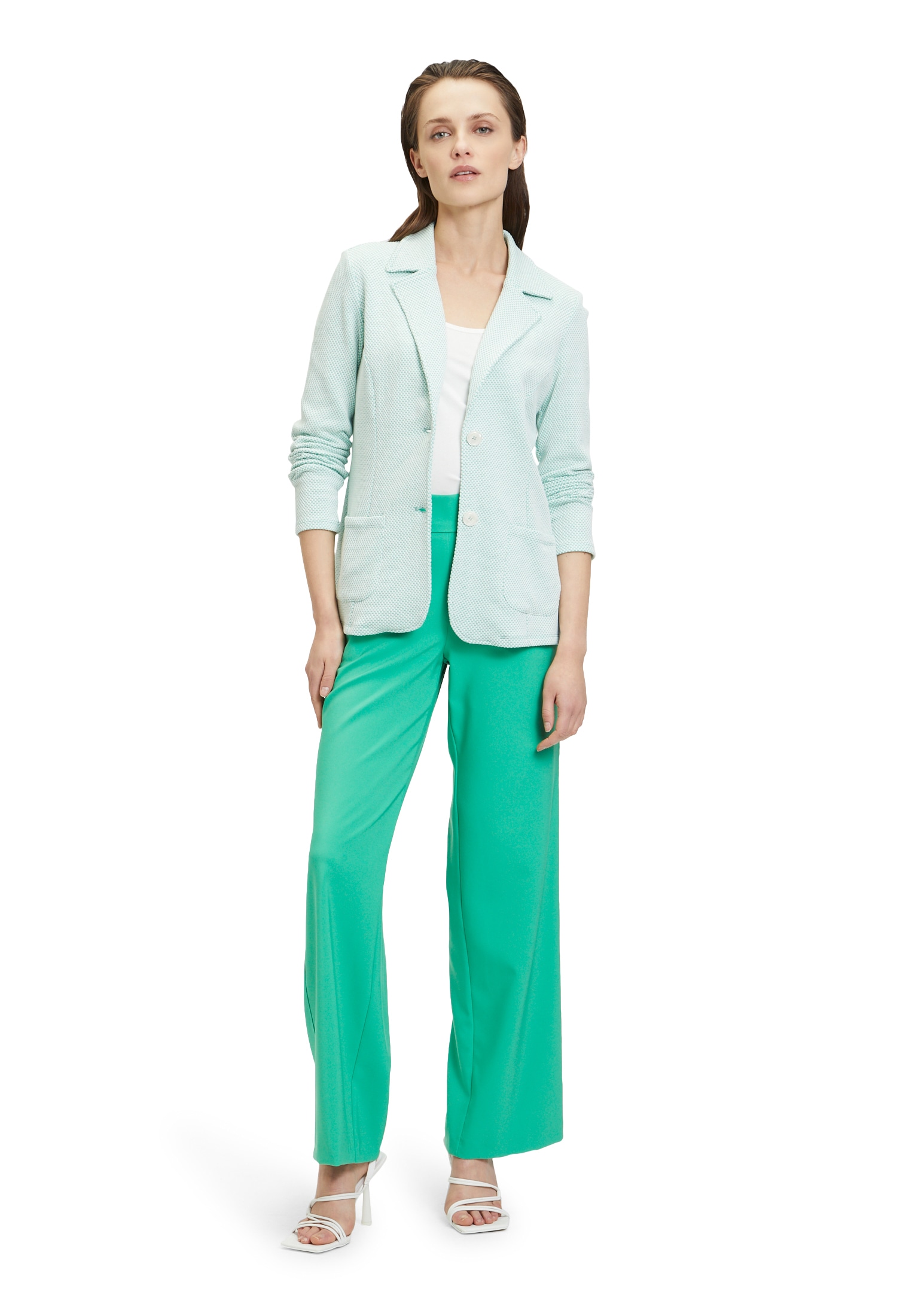 Betty Barclay Kurzblazer »Betty Barclay Shirtblazer mit aufgesetzten Taschen«, Material