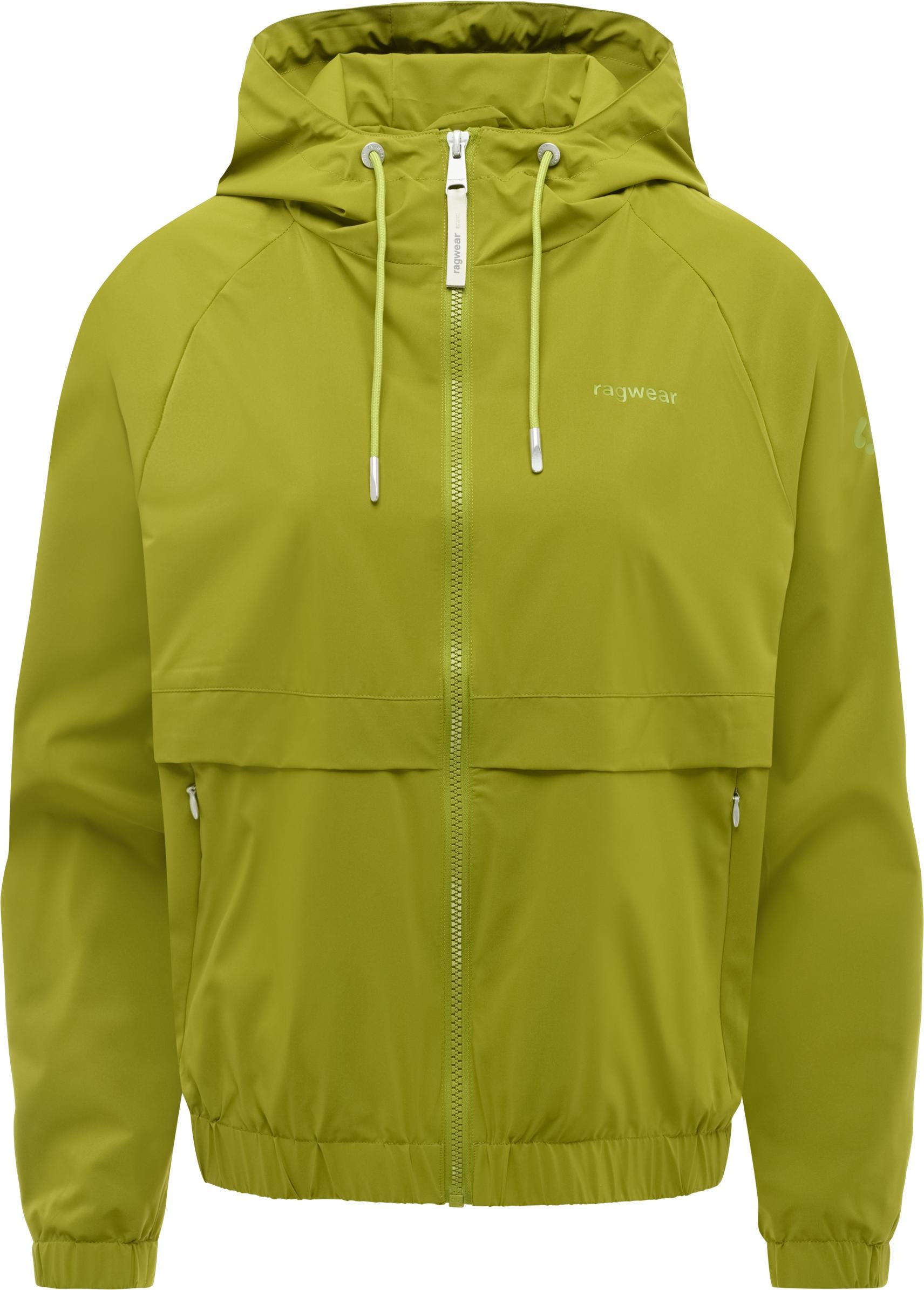 Outdoorjacke RAGWEAR "Anndra", Gr. XL (42), pistazie, Obermaterial: 100% Polyester; Innenfutter: 100% Polyester, lässig geschnitten hüftlang, hoch geschlossener Ausschnitt, Ärmel ohne Ärmelschlitz elastischer Bund mit Windstopper, Jacken Outdoorjacke, Übe