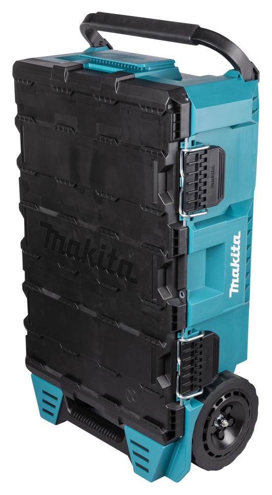 Makita Werkzeugtrolley »MAKTRAK  L »P-91001« max. 113 kg, 81,9 L, 23 cm Ø Räder, Gecko-Grip« Effizientes Be- und Entladen mit dem MAKTRAK Koffer Sortiment