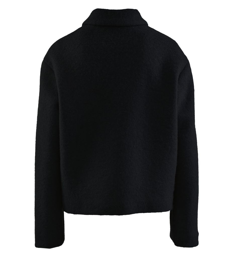 Fuchs Schmitt Wolljacke »Wolljacke«, ohne Kapuze, Mit Rundhalsausschnitt