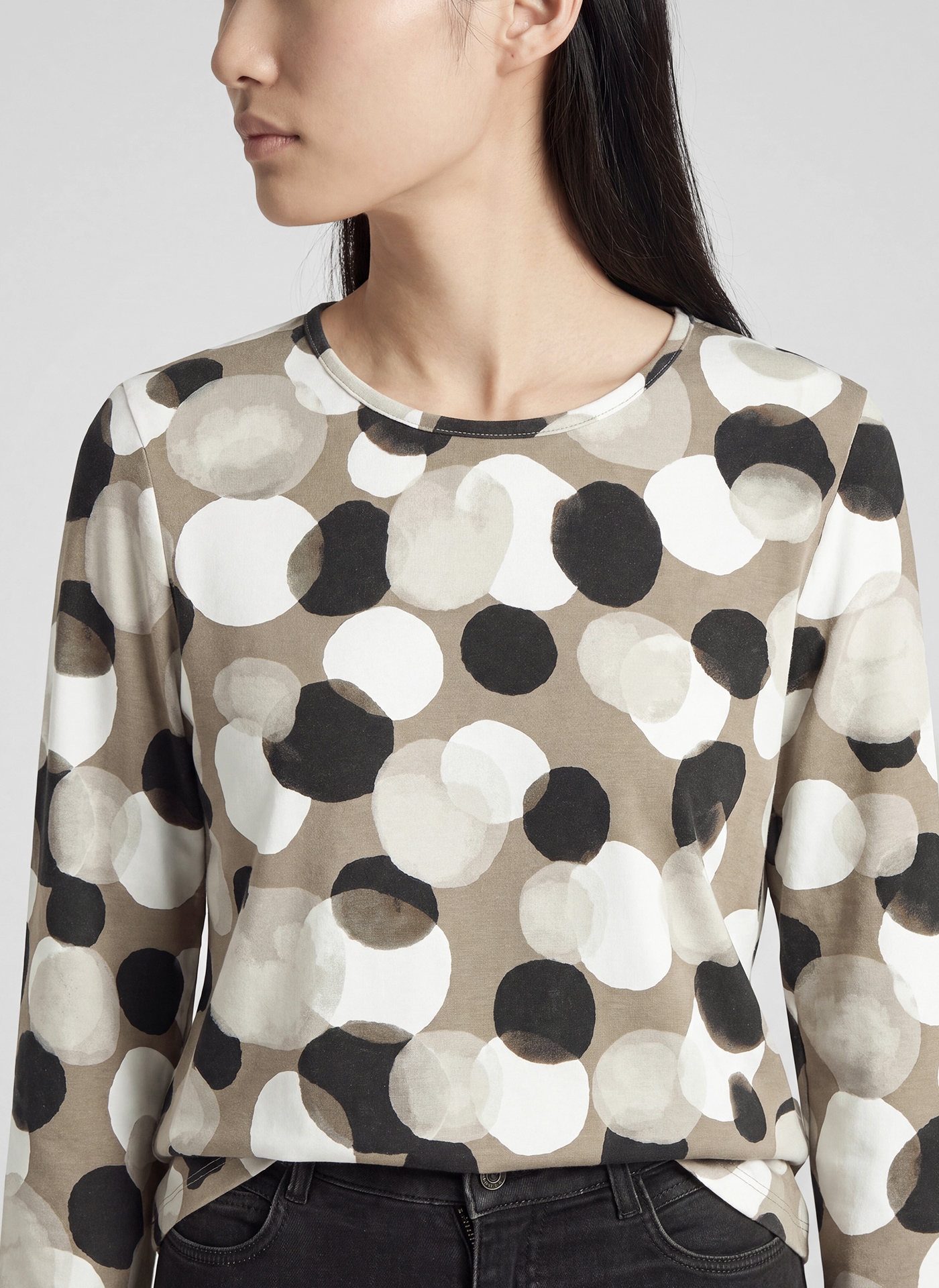 Rabe 3/4-Arm-Shirt mit grafischem Muster