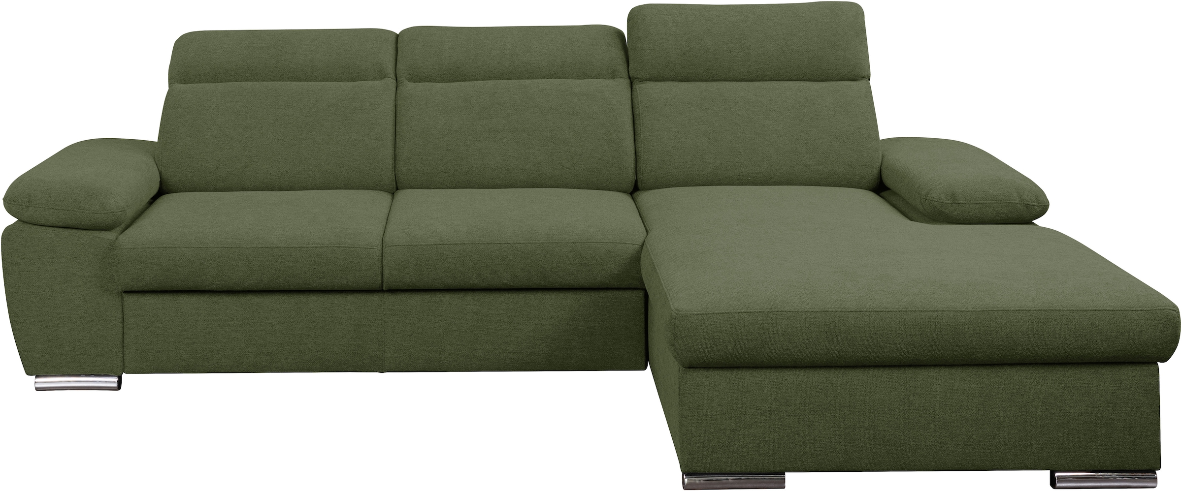 WERK2 Ecksofa "Palma modernes Schlafsofa mit Bettkasten, L-Form, B/T 282/18 günstig online kaufen