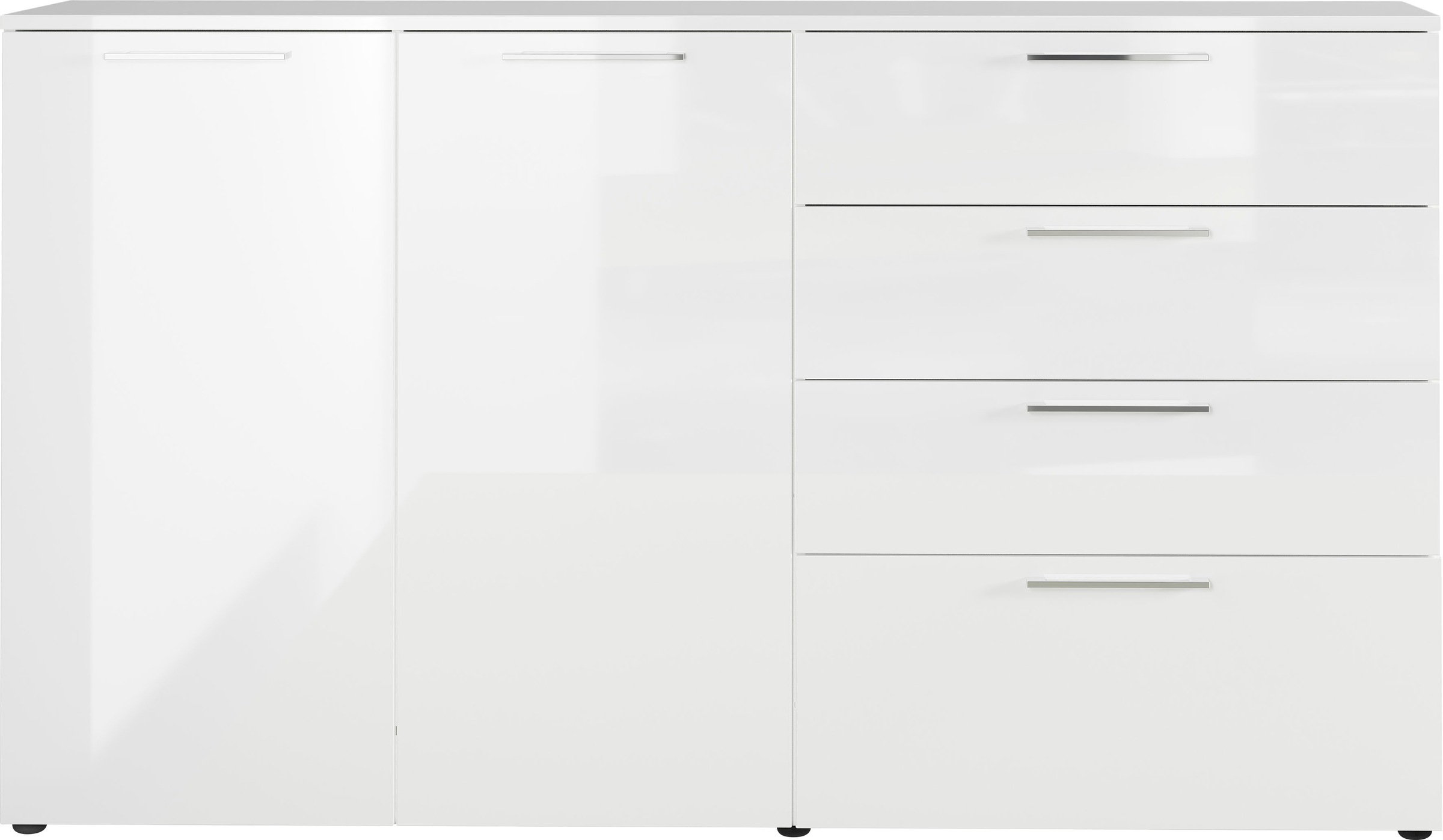 GERMANIA Kommode "Sunnyvale" Breite 186 cm, verstellbare Böden, Hochglanz, Made in Germany