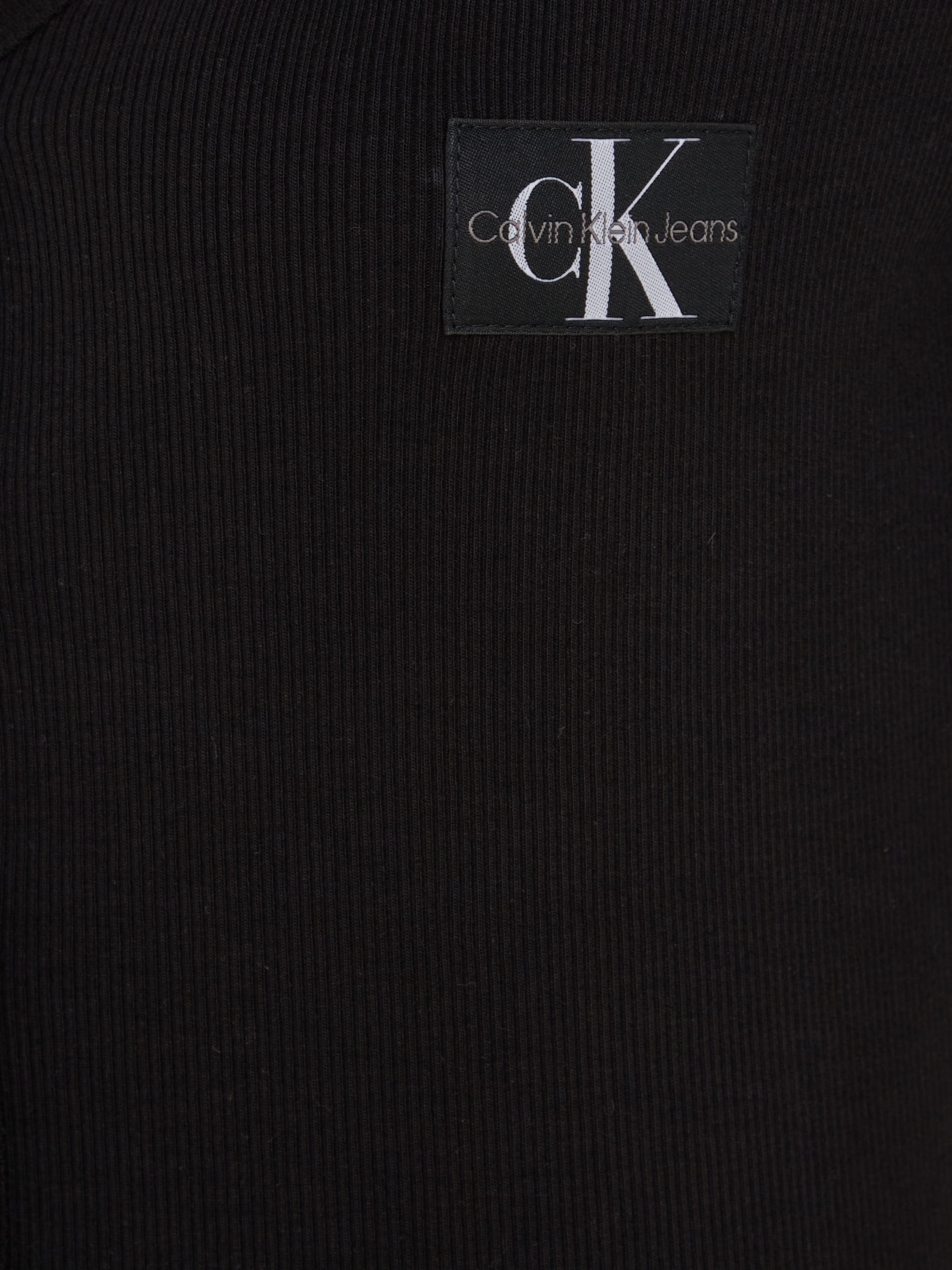 Klein | bestellen BAUR LONG DRESS« »LABEL RIB Jeans Calvin Jerseykleid SLEEVE