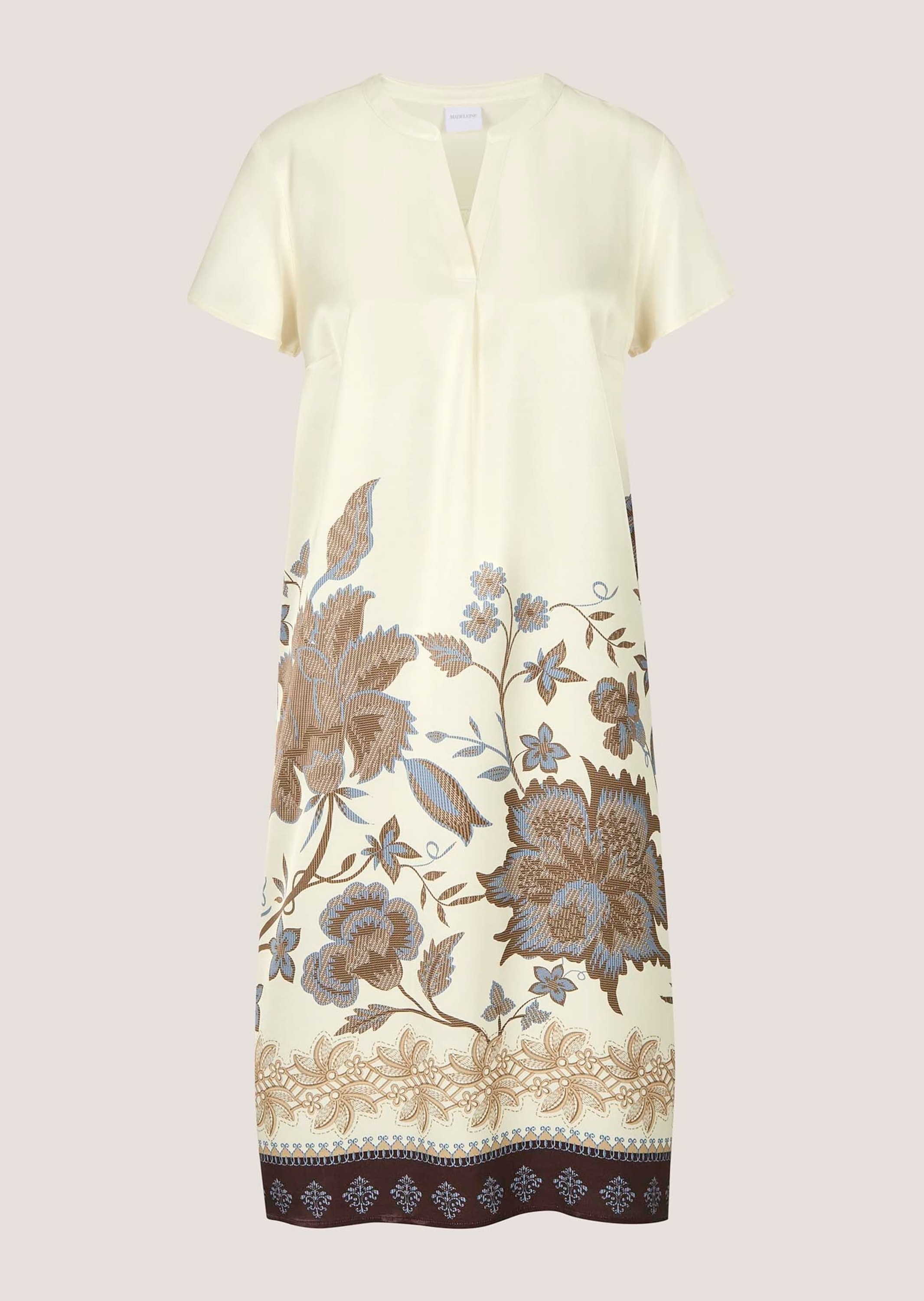 MADELEINE Druckkleid "Sommerkleid Viskosekleid mit floralem Muster" Nahttas günstig online kaufen