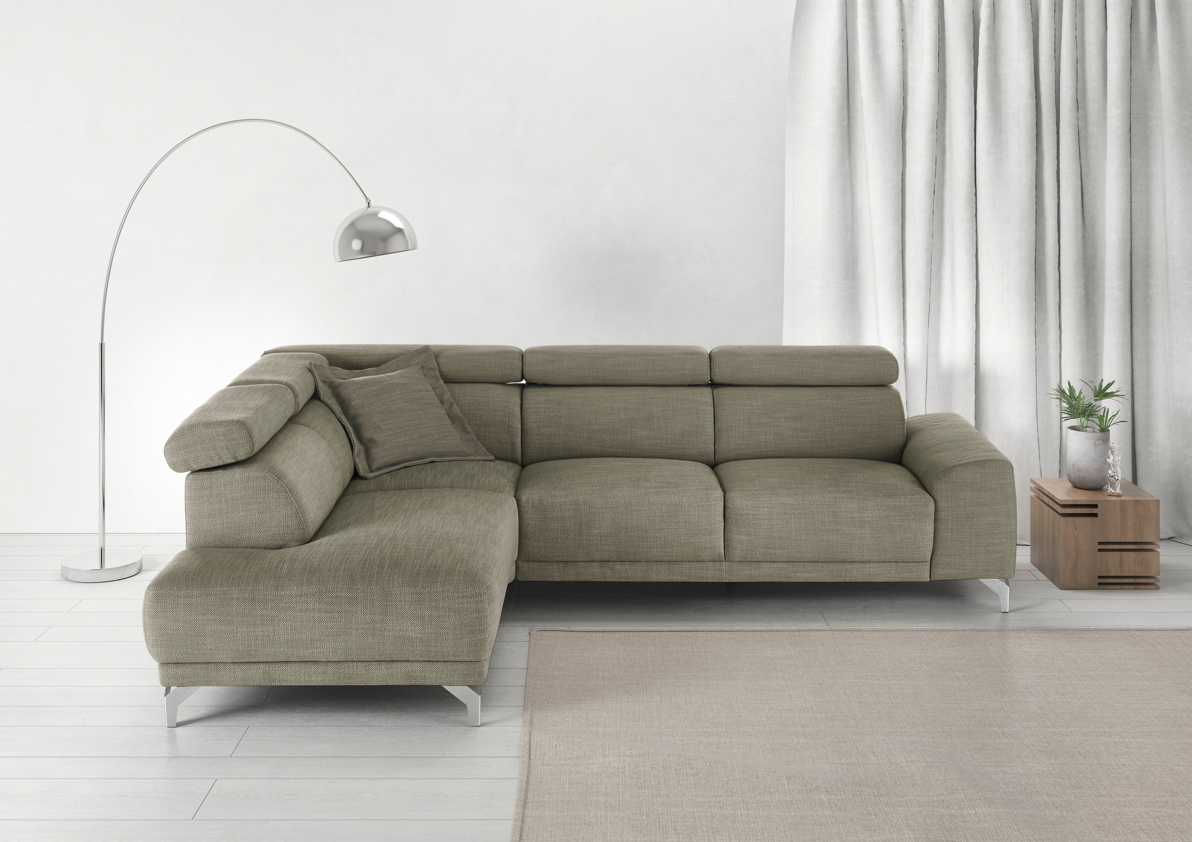 3C Candy Ecksofa "Greve Sofa immer mit manuelle Kopfteilverstellungen, mode günstig online kaufen