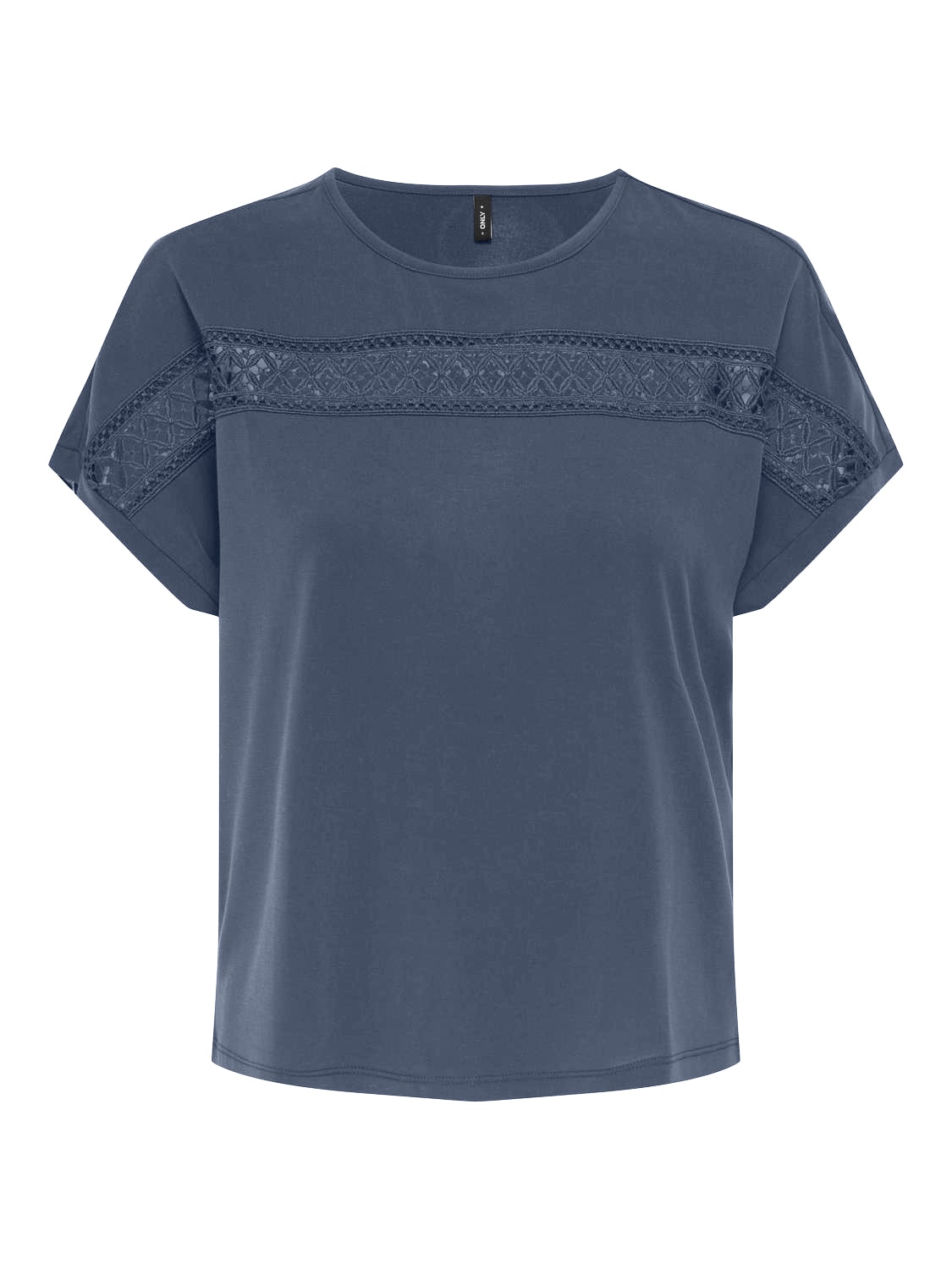 ONLY Kurzarmshirt "ONLFREE LIFE S/S LACE PANEL TOP JRS" günstig online kaufen