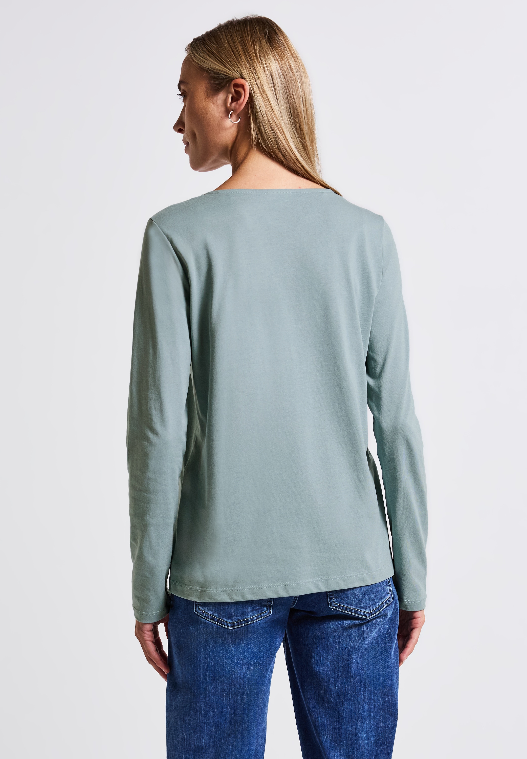 STREET ONE Langarmshirt, im soften Baumwoll-Mix