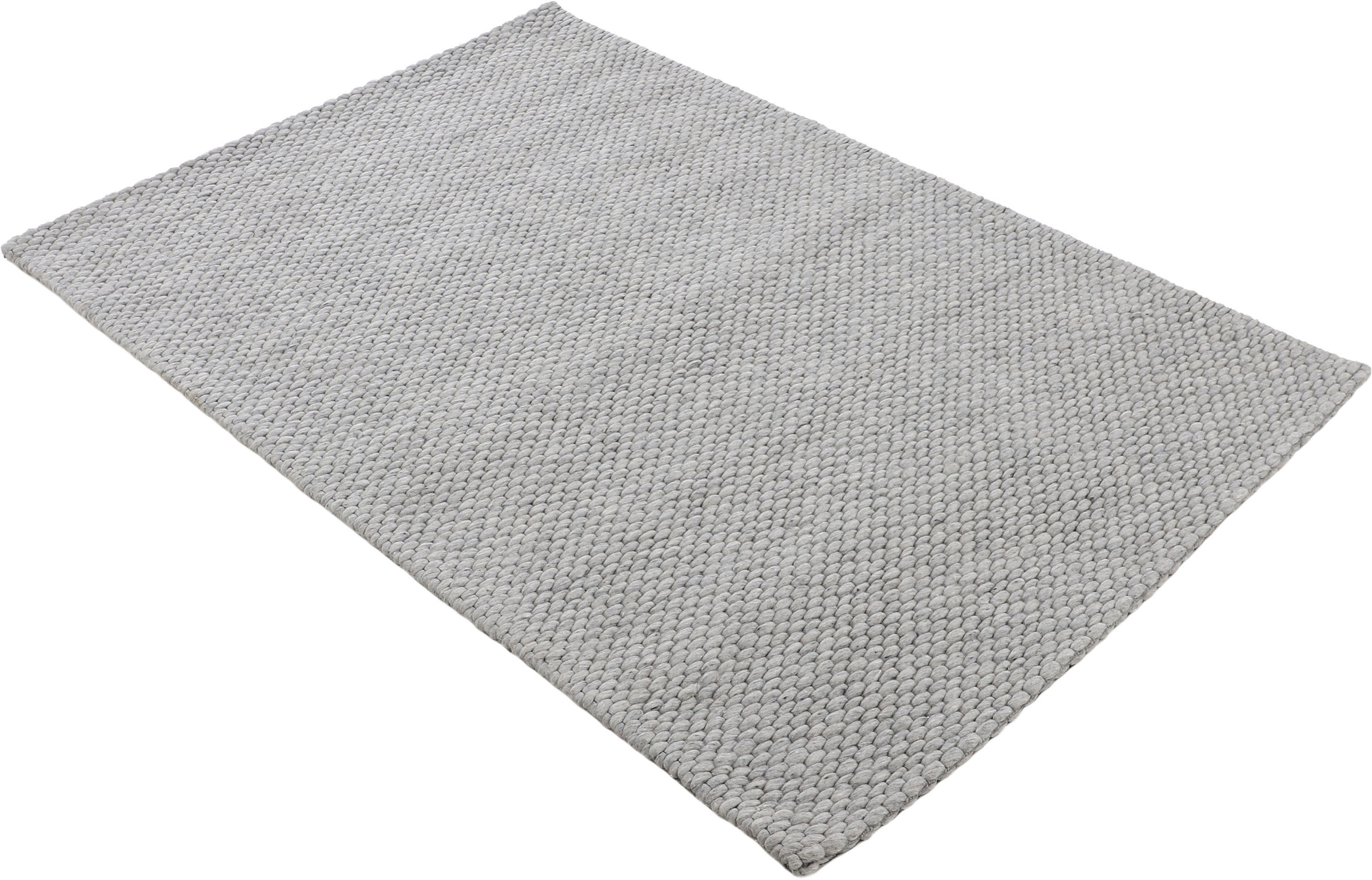 carpetfine Wollteppich »Sina«, rechteckig, 14 mm Höhe, Handweb Teppich, reine Wolle, meliert, handgewebt, weich & kuschelig