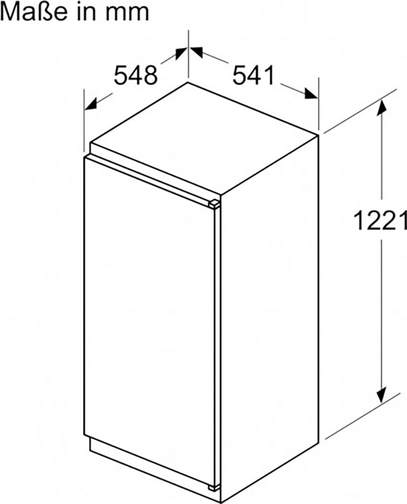 Constructa Einbaukühlschrank »CK242NSE0«, CK242NSE0, 122,1 cm hoch, 54,1 cm breit