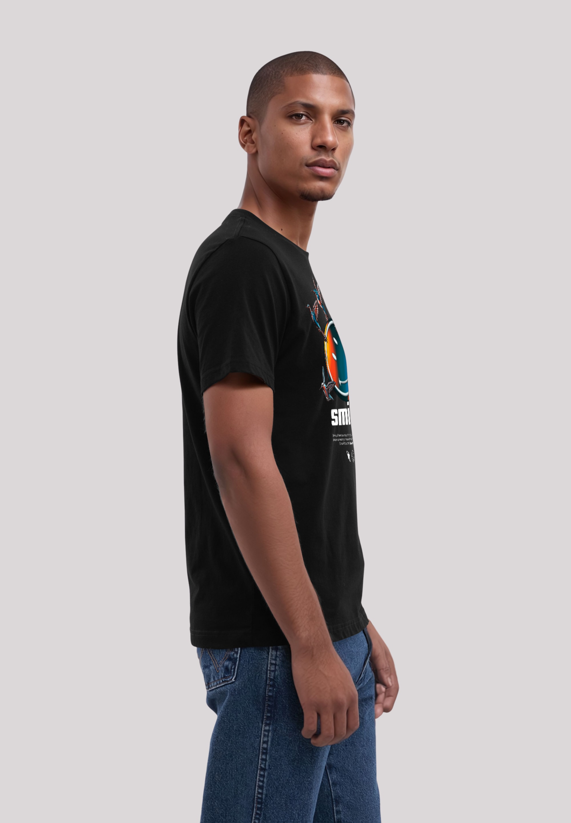 F4NT4STIC T-Shirt »Smiley Originals Take The Time To Smile«, Premium Qualität