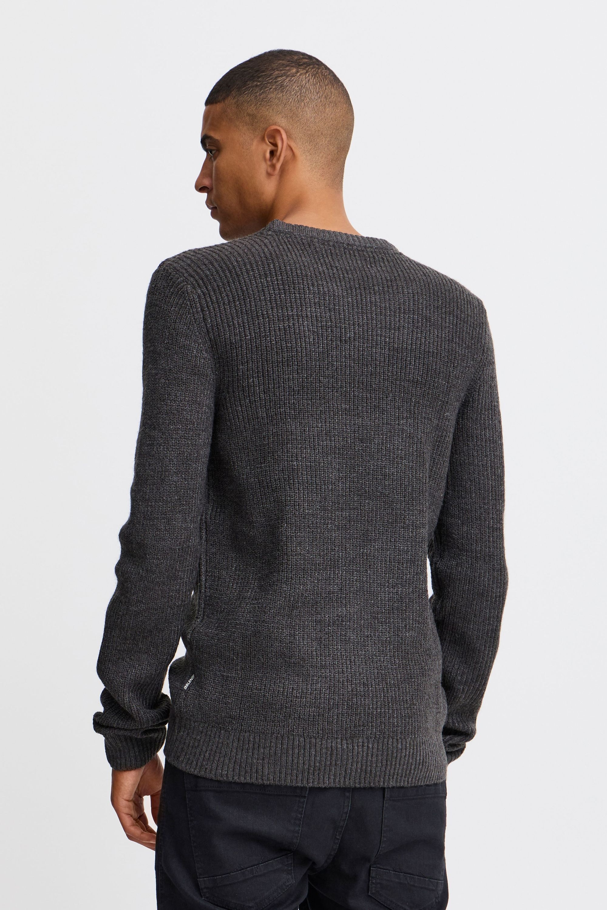Strickfleece-Pullover BLEND "Strickpullover BHPullover", Herren, Gr. XL, schwarz, Obermaterial: 80% Polyacryl PAN. 20% Nylon NY., Pullover 6