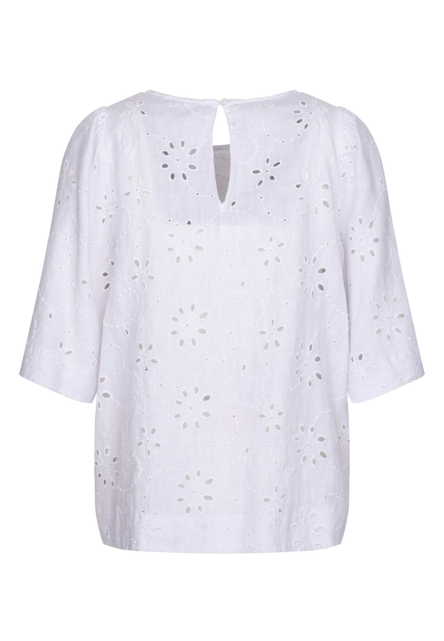 seidensticker Shirtbluse "Schwarze Rose" 1/2 Rundhals Stickerei günstig online kaufen