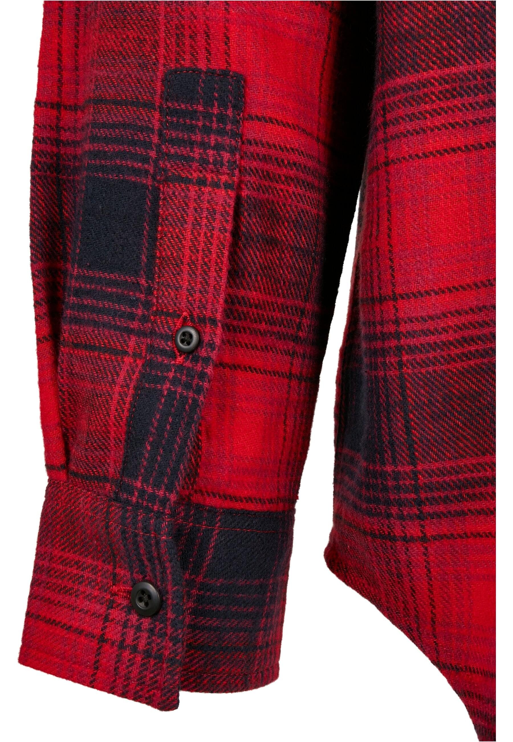 URBAN CLASSICS Langarm-Poloshirt »Urban Classics Herren Oversized Checked Grunge Shirt«, (1 tlg.)
