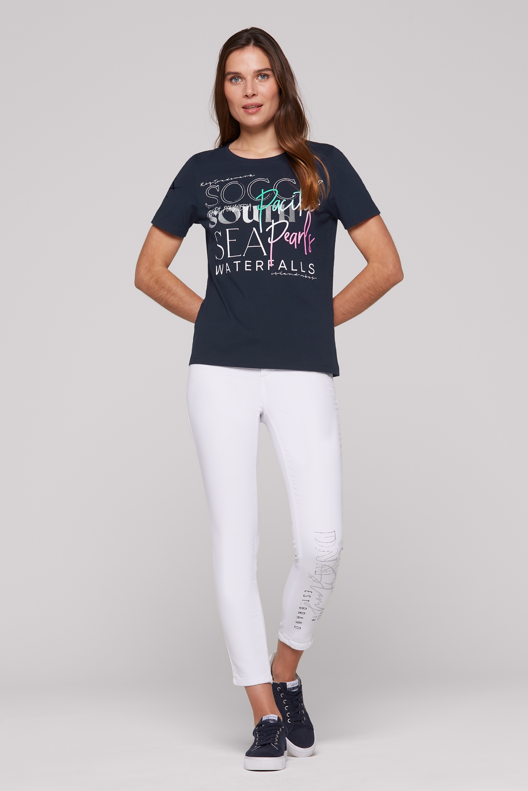 SOCCX Rundhalsshirt, aus Baumwolle