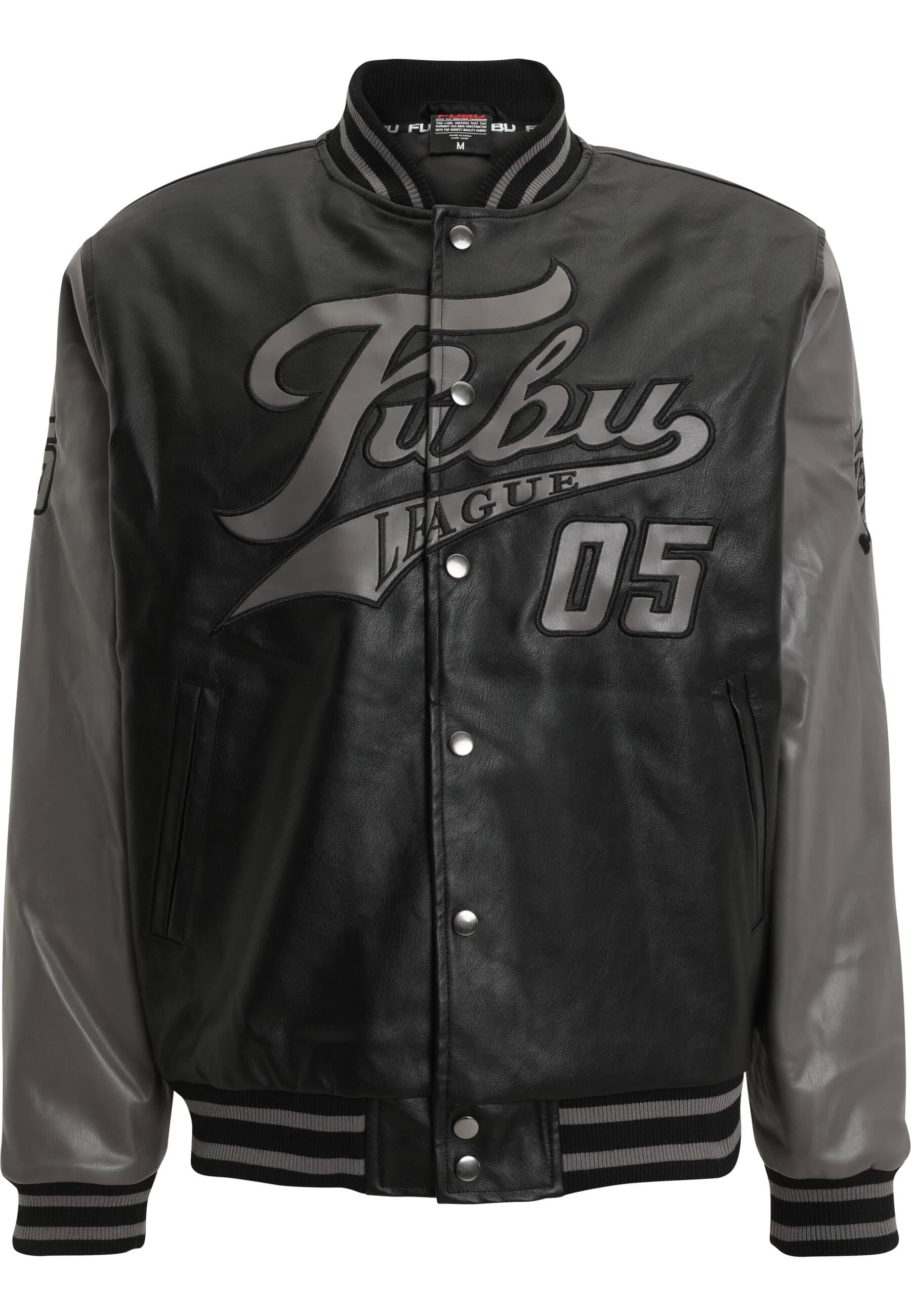 Anorak »Fubu Herren FM231-024-1 FUBU Varsity Leather Jacket«, (1 St.), ohne Kapuze