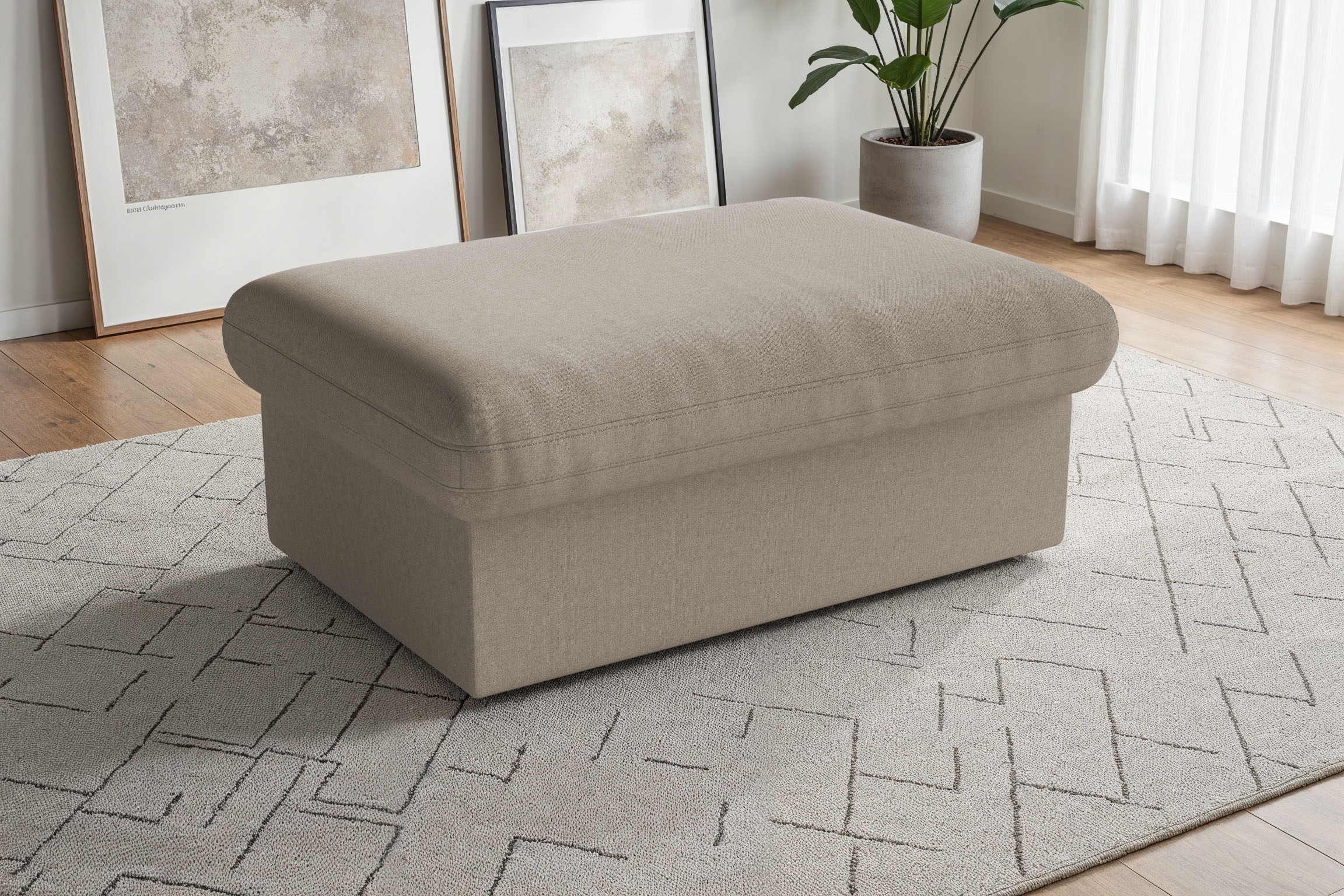 sit&more Polsterhocker "Moreno, B: 90 cm" mit Stauraum, individuell kombini günstig online kaufen