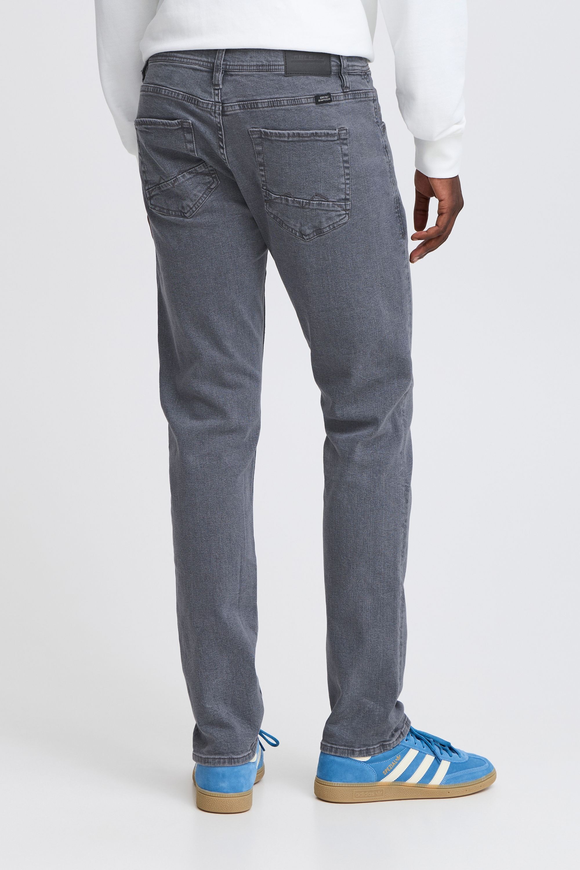 Bequeme Jeans BLEND "Bequeme Jeans BHTwister fit", Herren, Gr. 30, Länge 34, grau (denim grau), Obermaterial: 99% Baumwolle CO. 1% Elasthan EL., Jeans 6