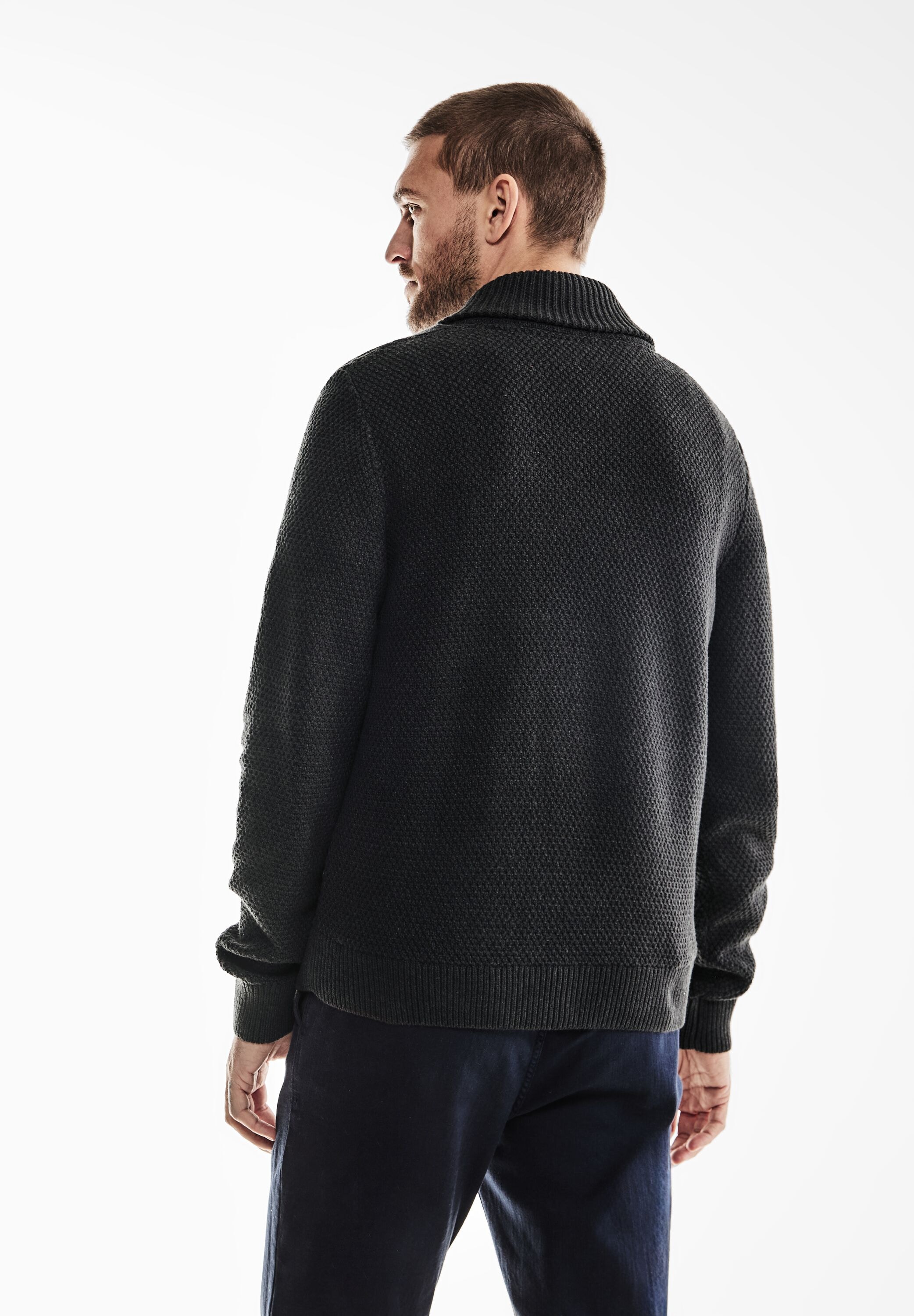 STREET ONE MEN Strickpullover, Grobstrick günstig online kaufen