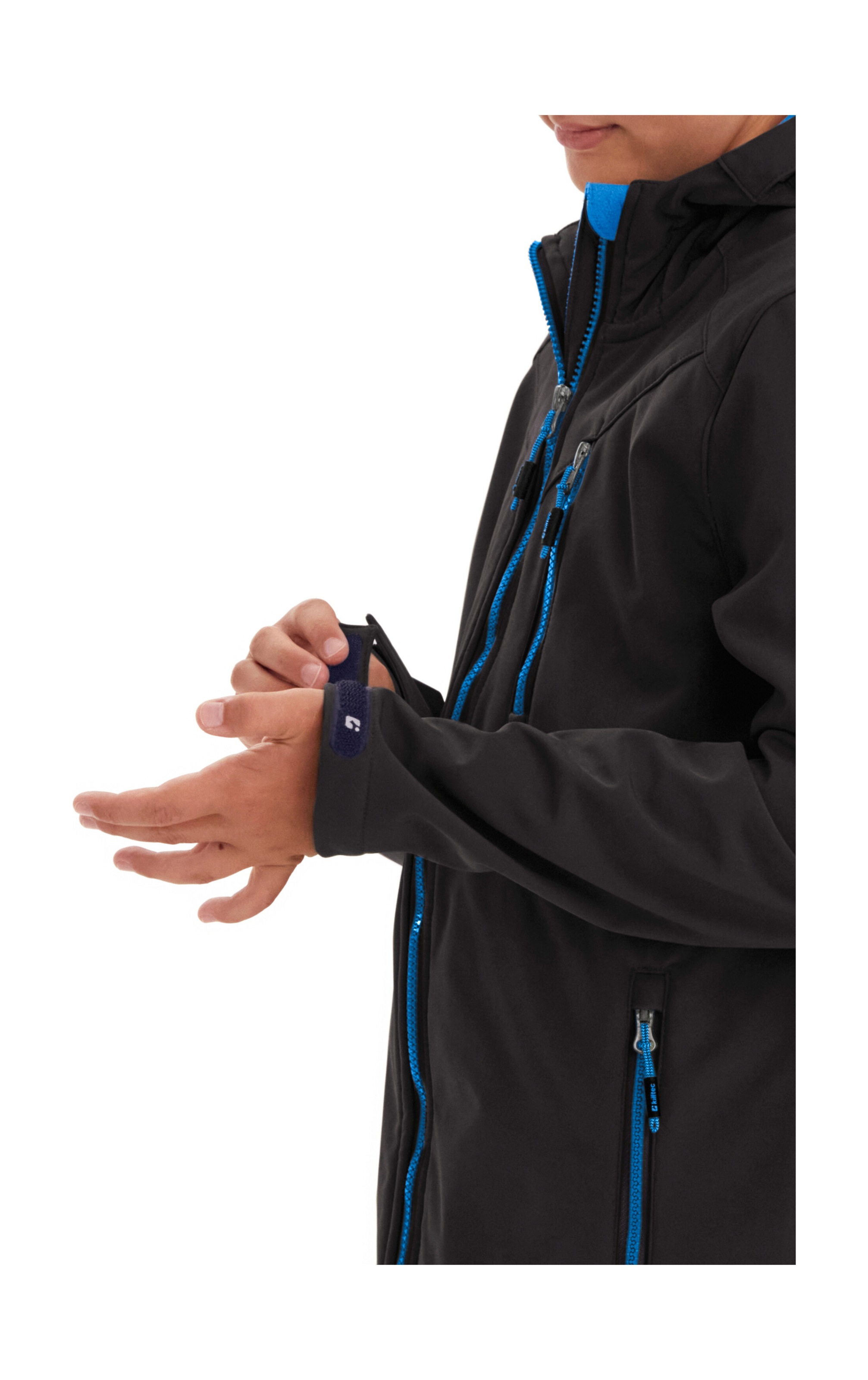 Killtec Softshelljacke »Boys Softshelljacke«, Wasserabweisende Softshelljacke mit Kapuze, Fleece und PFAs-frei