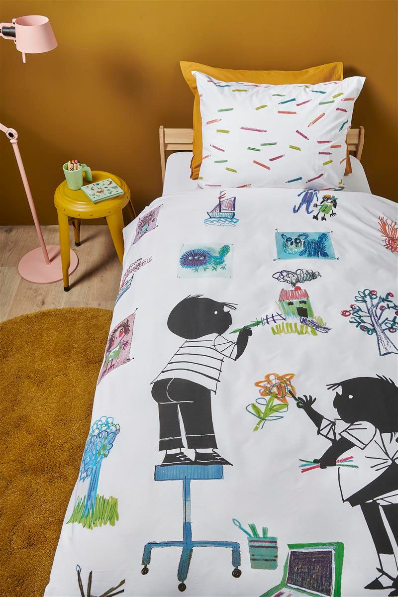 Beddinghouse x Fiep Amsterdam Kinderbettwäsche »Tekenen«