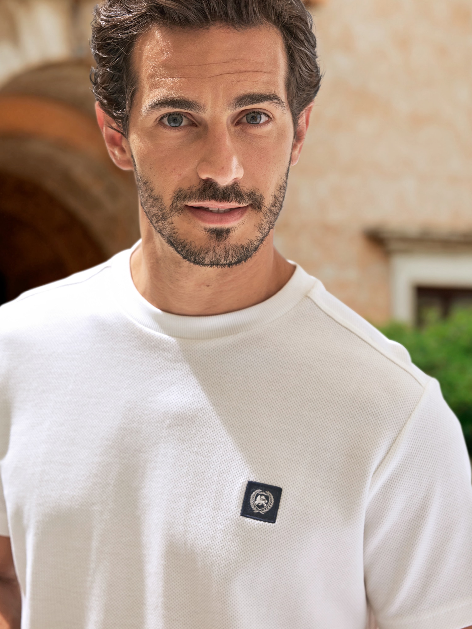 LERROS T-Shirt "T-Shirt mit Waffelstruktur aus 100 % Baumwolle" günstig online kaufen