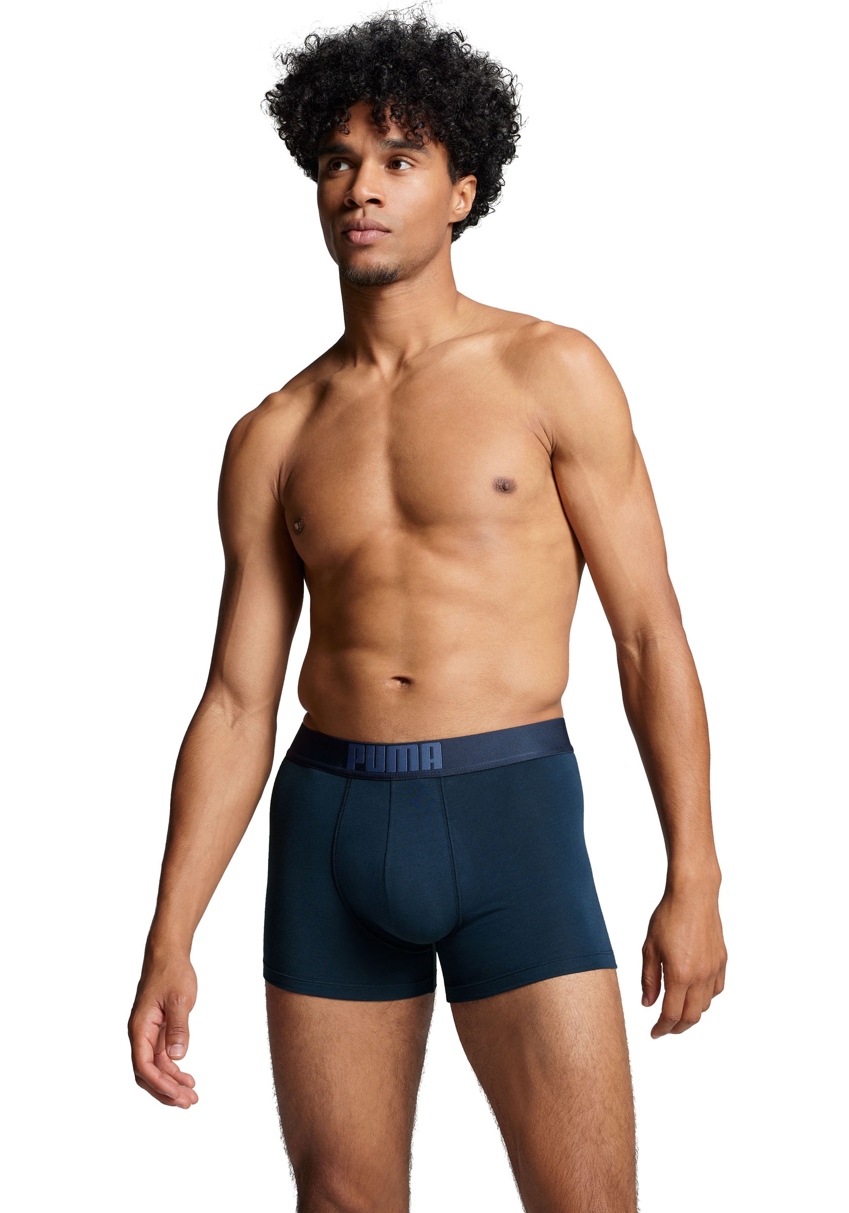 PUMA Boxer, (Packung, 2er-Pack), mit Logo-Bund
