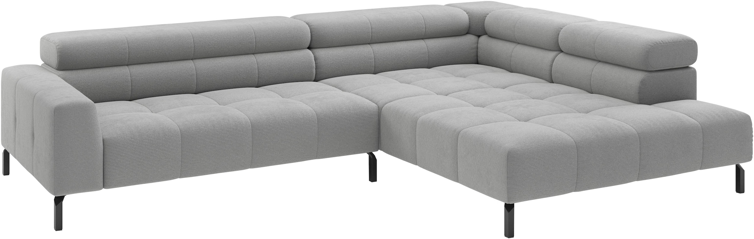 Home affaire Ecksofa "Claya, 311 cm breit, L-Form, inkl. Kopfteilverstellung" wahlweise elektrischer Sitzvorzug