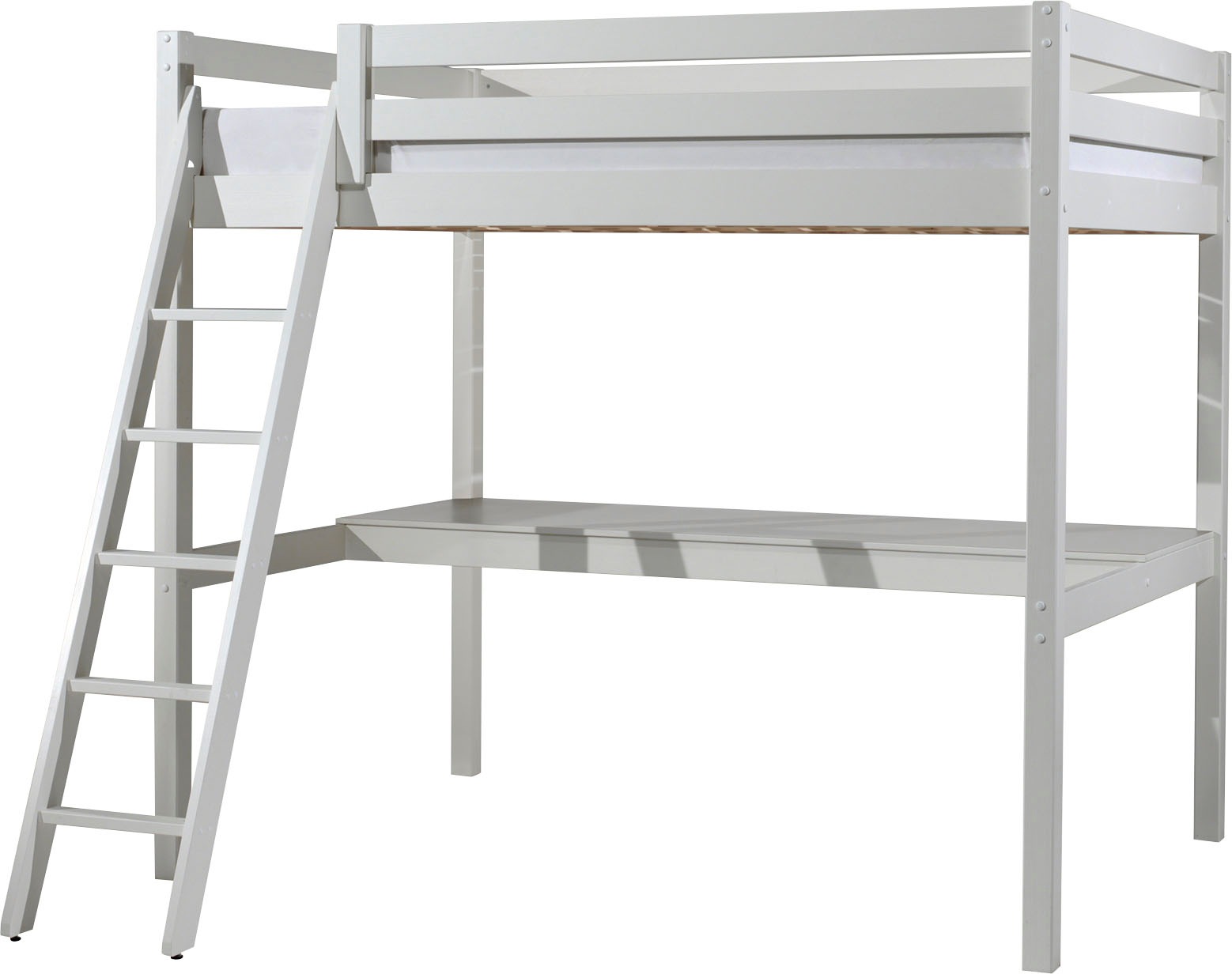 Vipack Hochbett "Pino, Kiefer massiv, sehr standfest, Made in Europe, mit S günstig online kaufen