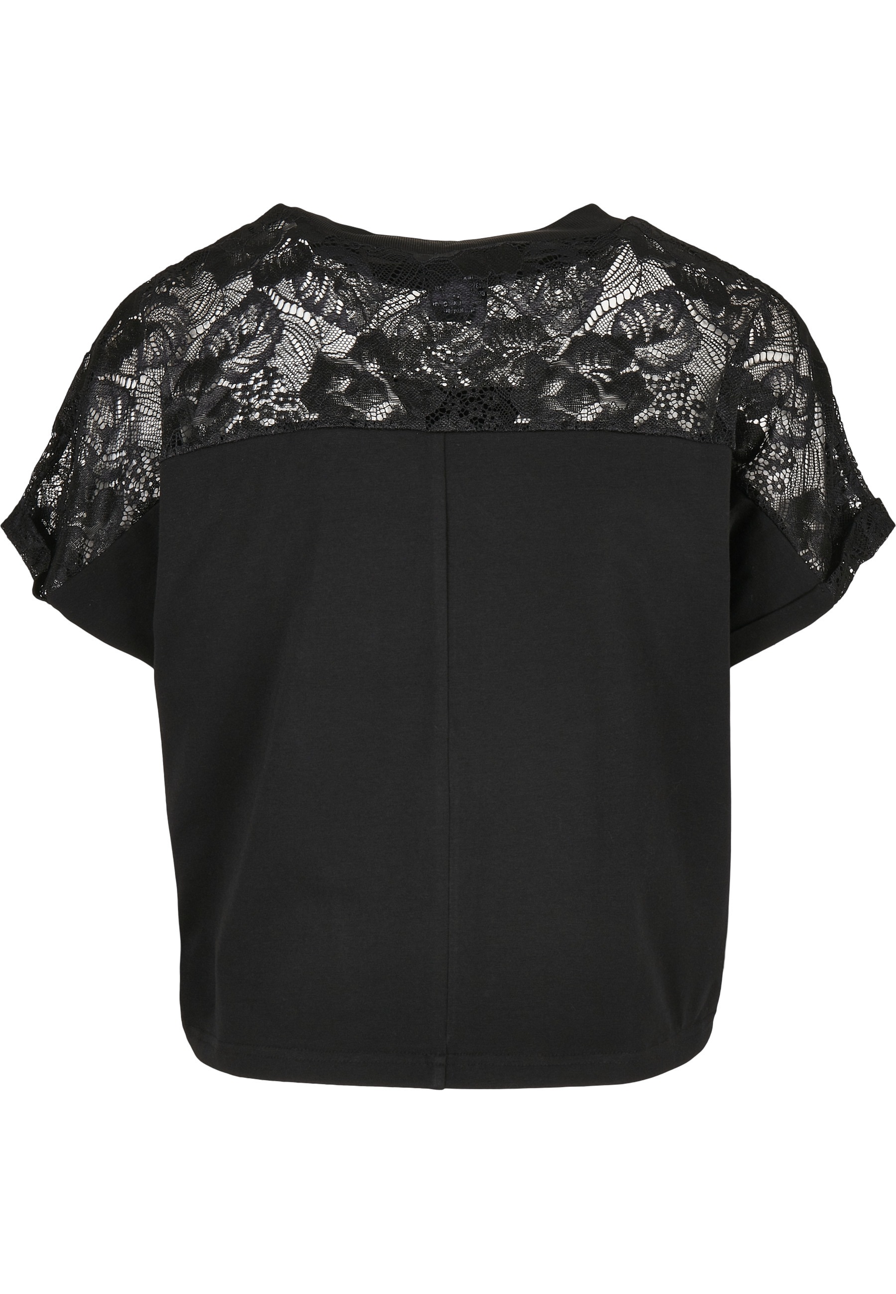 URBAN CLASSICS Kurzarmshirt »Urban Classics Damen Ladies Short Oversized Lace Tee« 1 Stk.