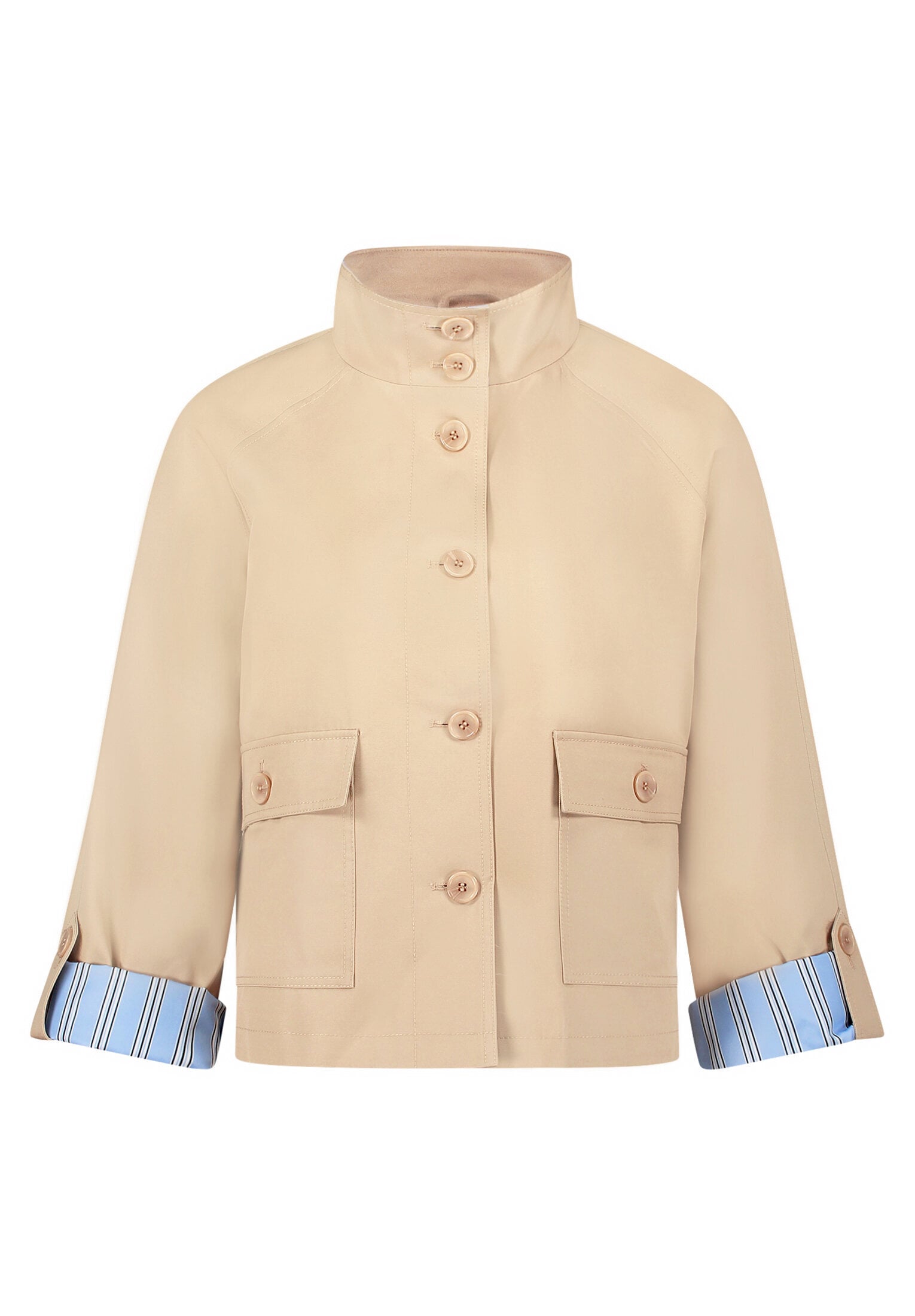 Cartoon Canvasjacke »Damen mit aufgesetzten Taschen«