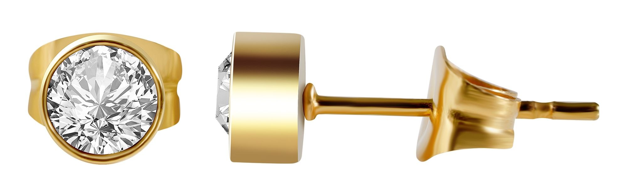 Adelia´s Paar Ohrhänger "Damen Ohrringe – Ohrstecker aus Edelstahl mit Zirk günstig online kaufen