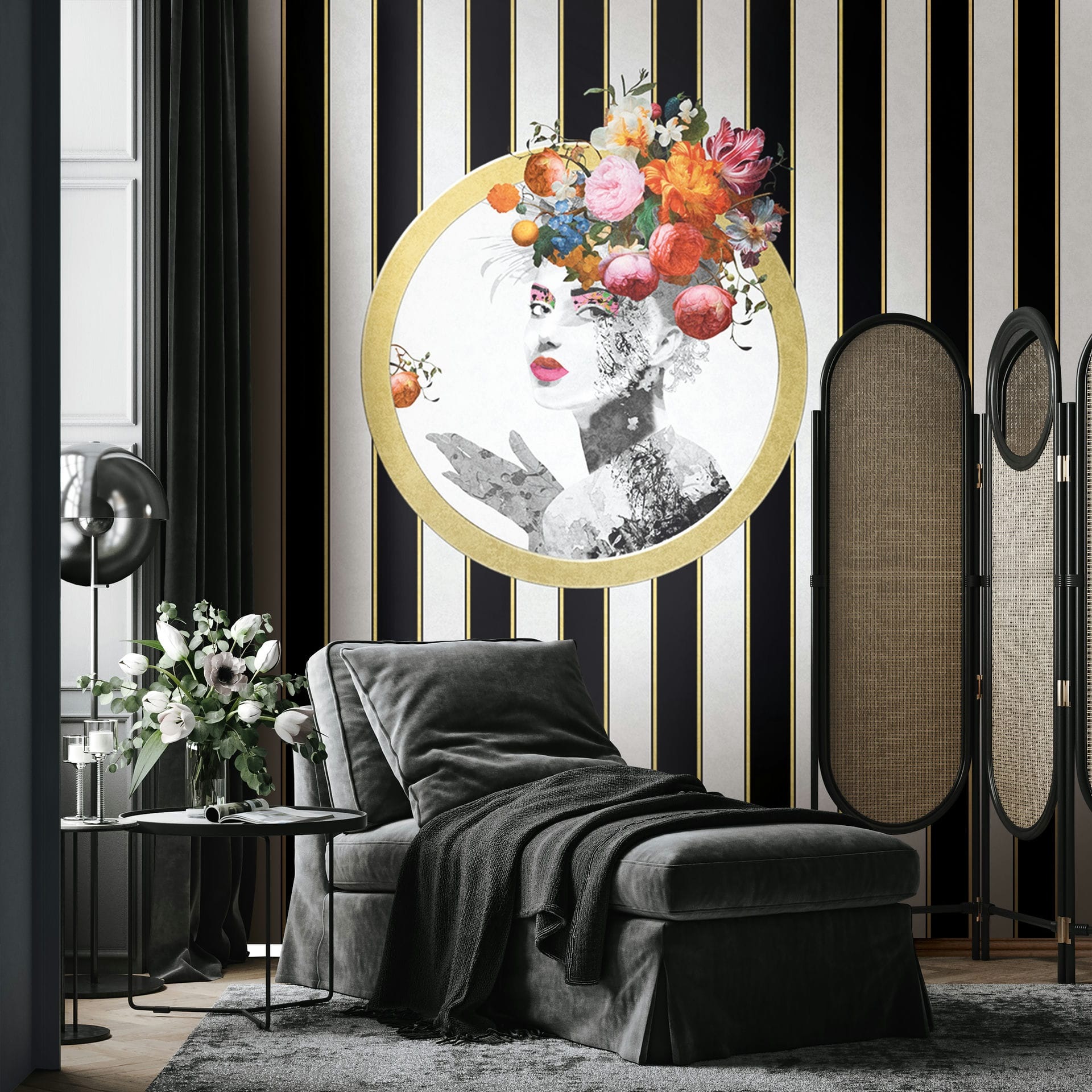 Marburg »Fjord Kron« Streifen für Wohnzimmer Schlafzimmer Küche