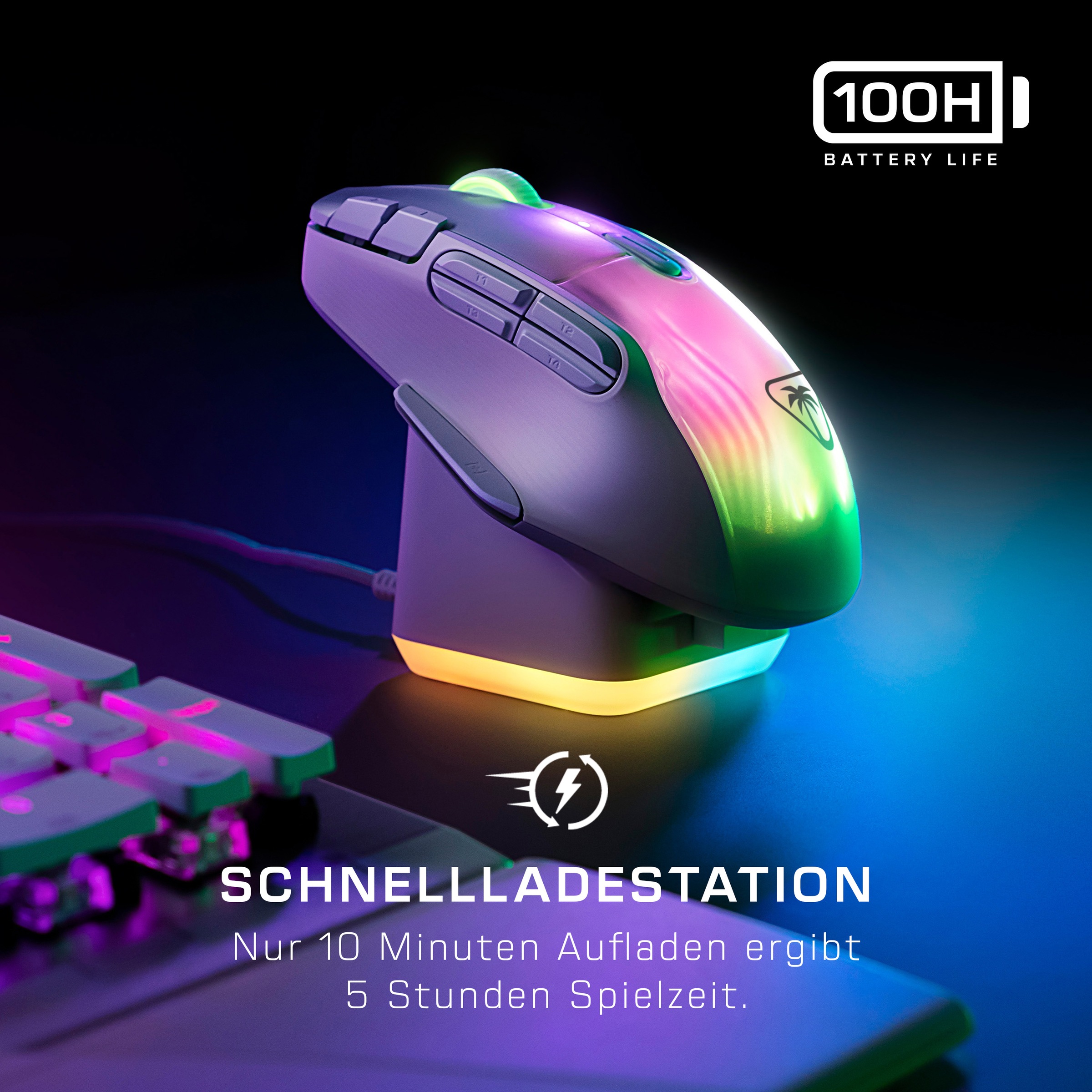 Turtle Beach Gaming-Maus »Kone XP Air«, Bluetooth-Funk-kabelgebunden, DPI-Schalter