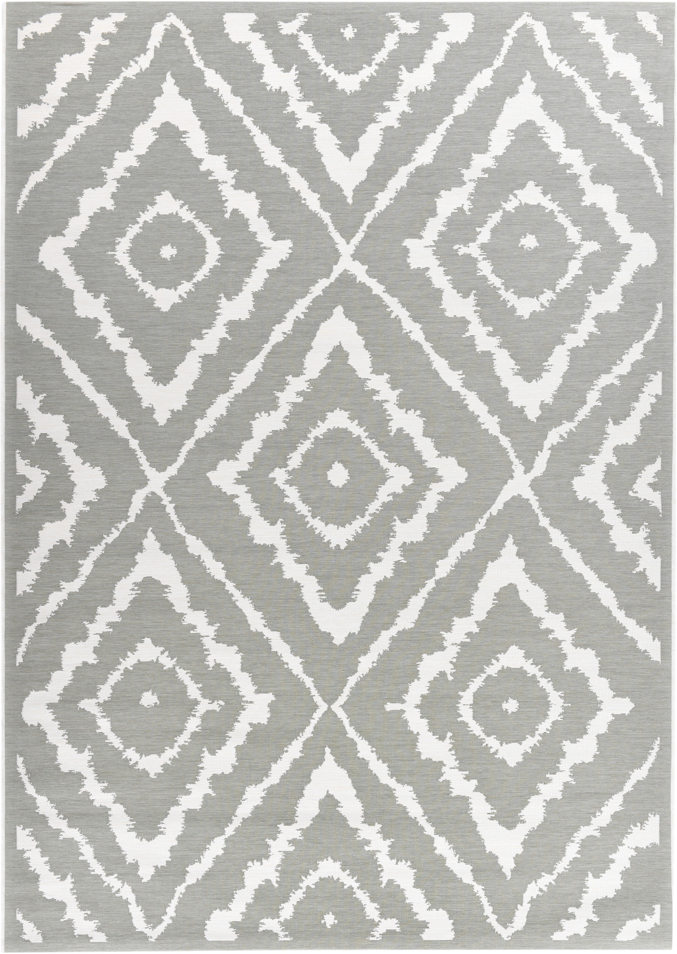 TOM TAILOR HOME Teppich »Garden Pattern«, rechteckig, 3 mm Höhe, Flachgewebe, modernes Rauten Design, In- und Outdoor geeignet