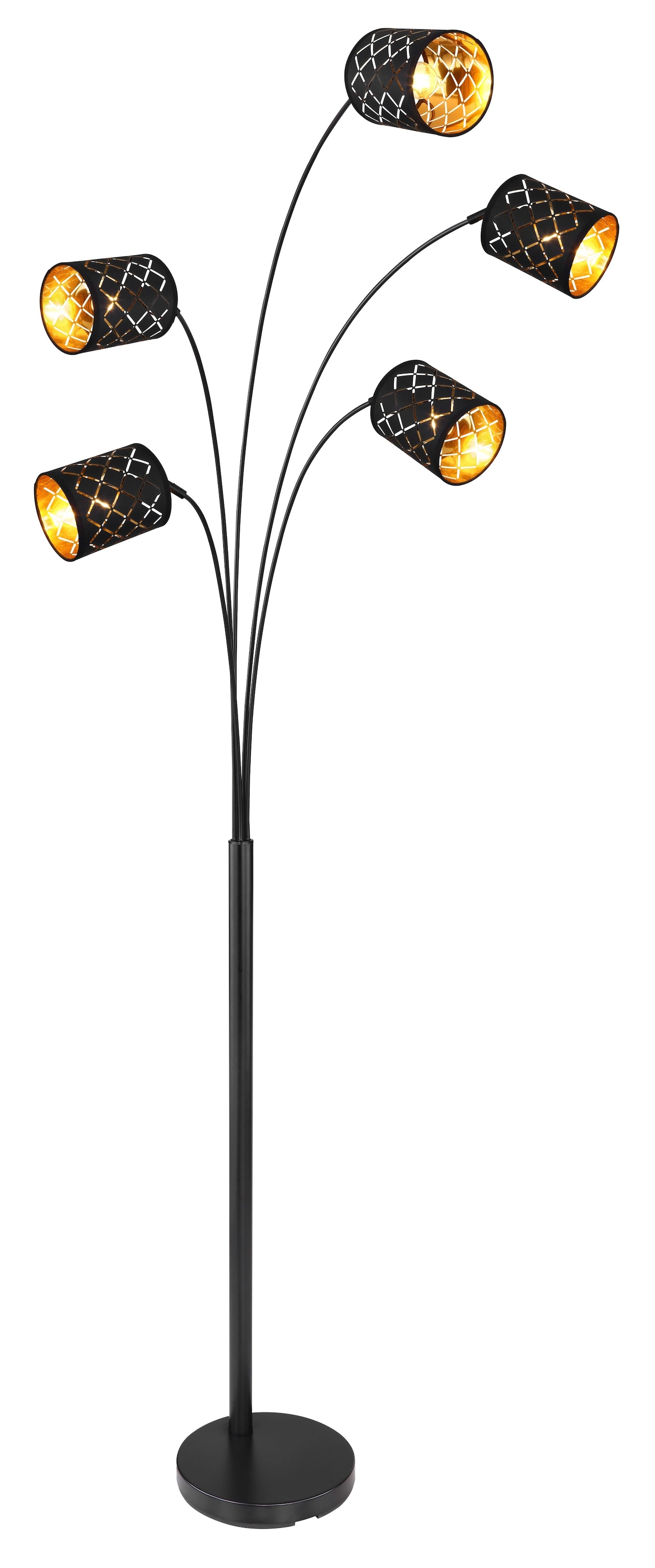 GLOBO LIGHTING Stehlampe »CLARKE«, Leuchtmittel E14 | ohne Leuchtmittel, 806lm Output