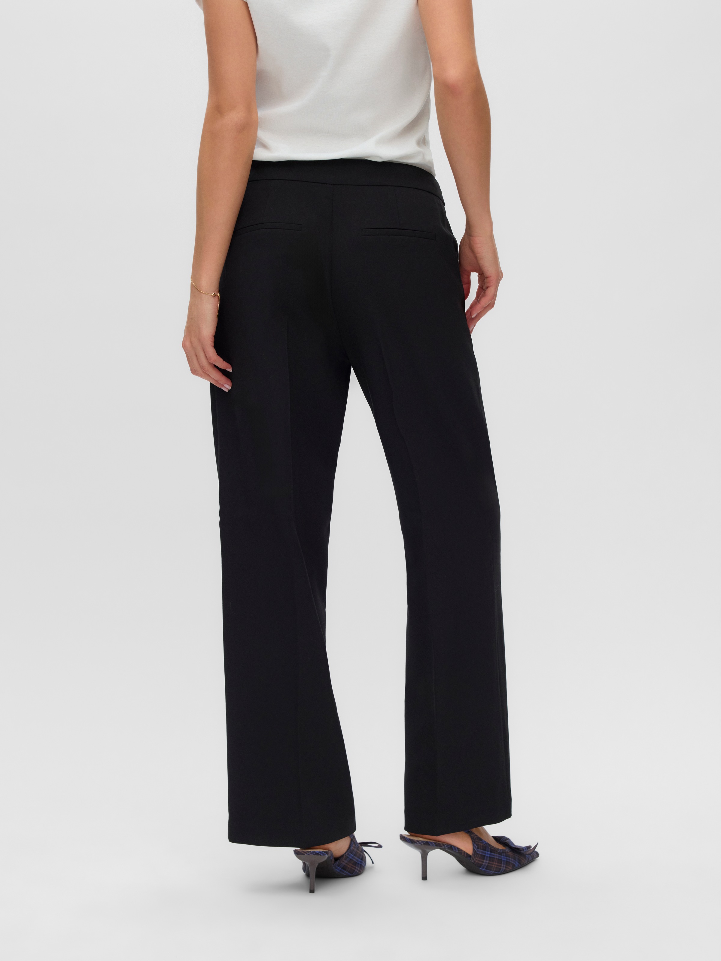 Vero Moda Anzughose »VMMAGNOLIA MW WIDE PANT NOOS«  Materialmix, wide fit