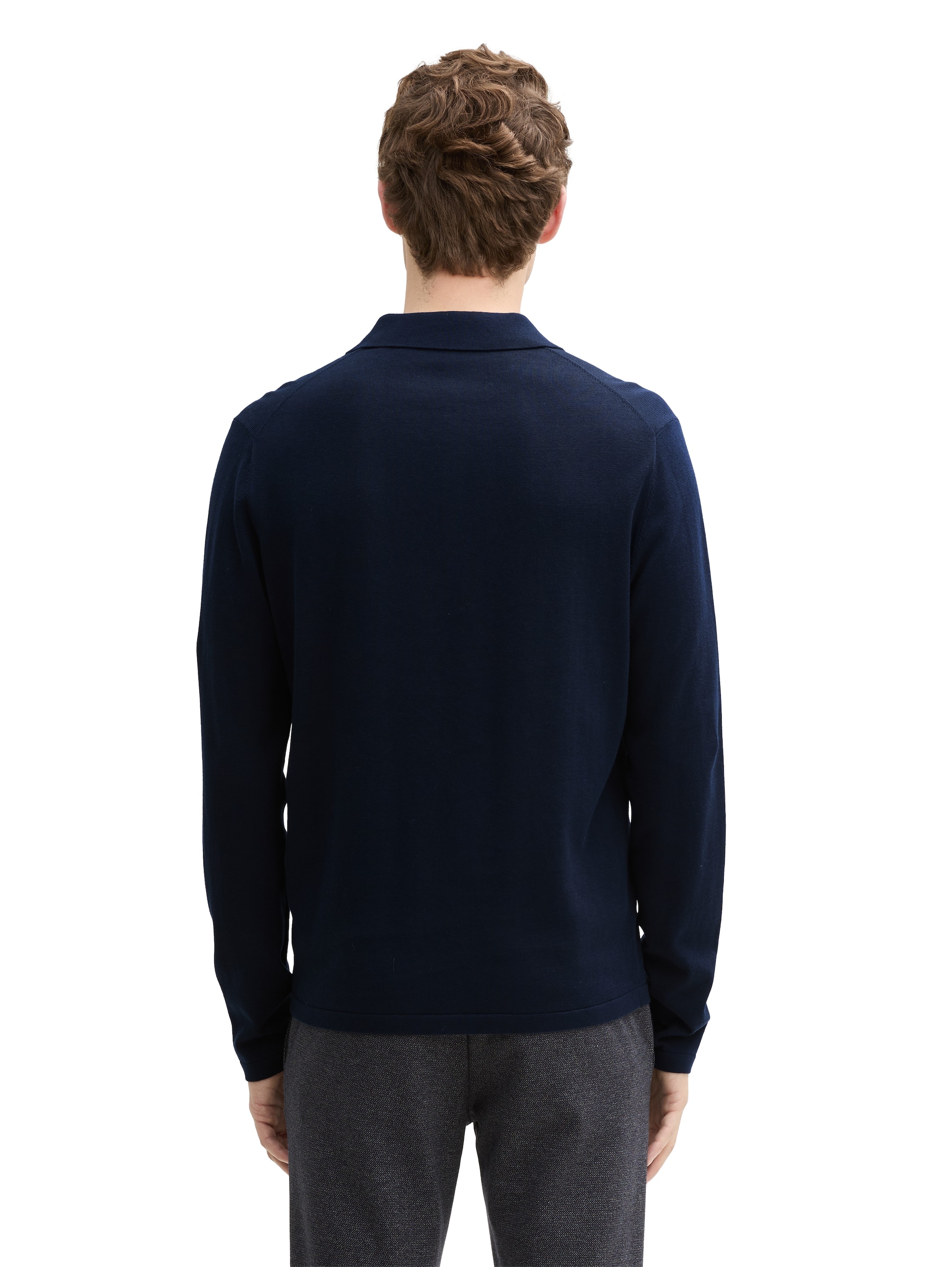 TOM TAILOR Polokragenpullover, mit Seide