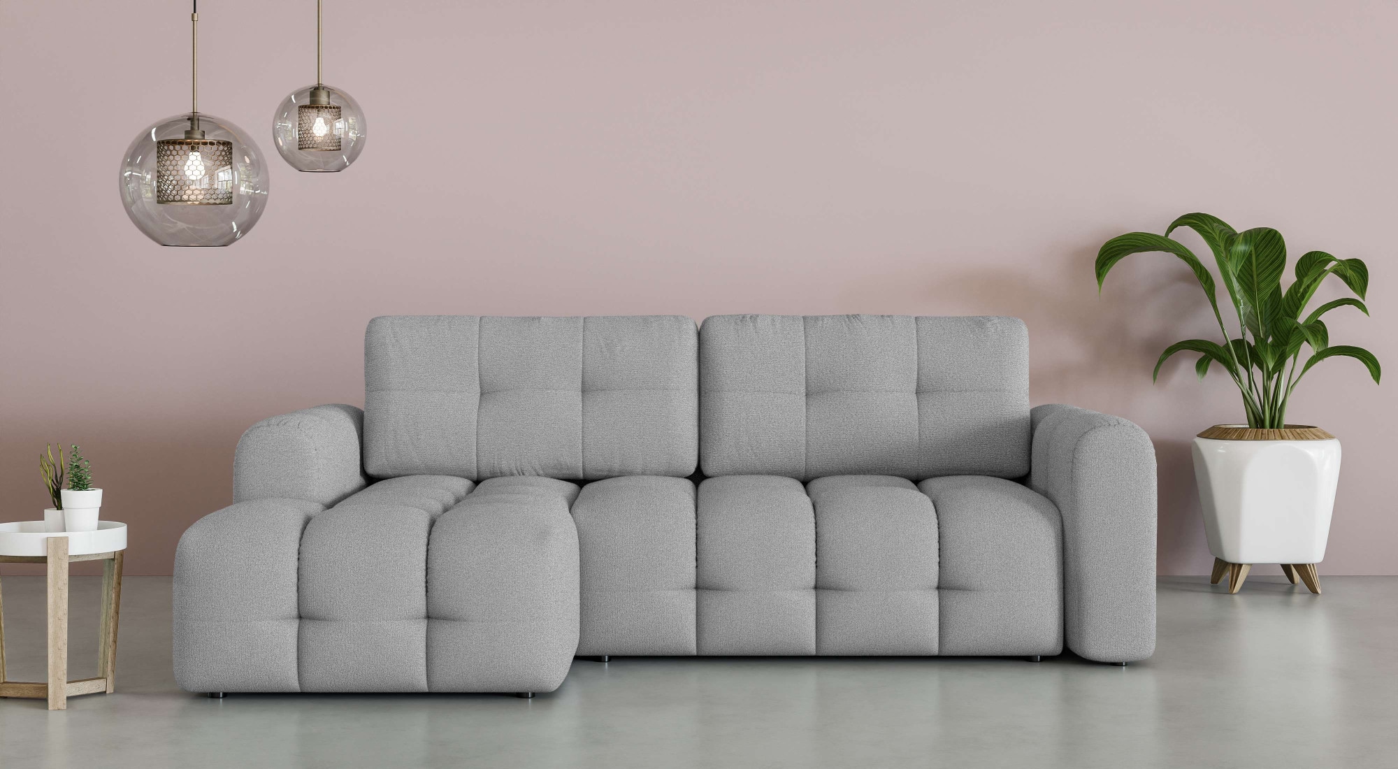 OTTO home Ecksofa "Manilla, wahlweise mit Bettfunktion, B/T/H 265/170/91 cm günstig online kaufen